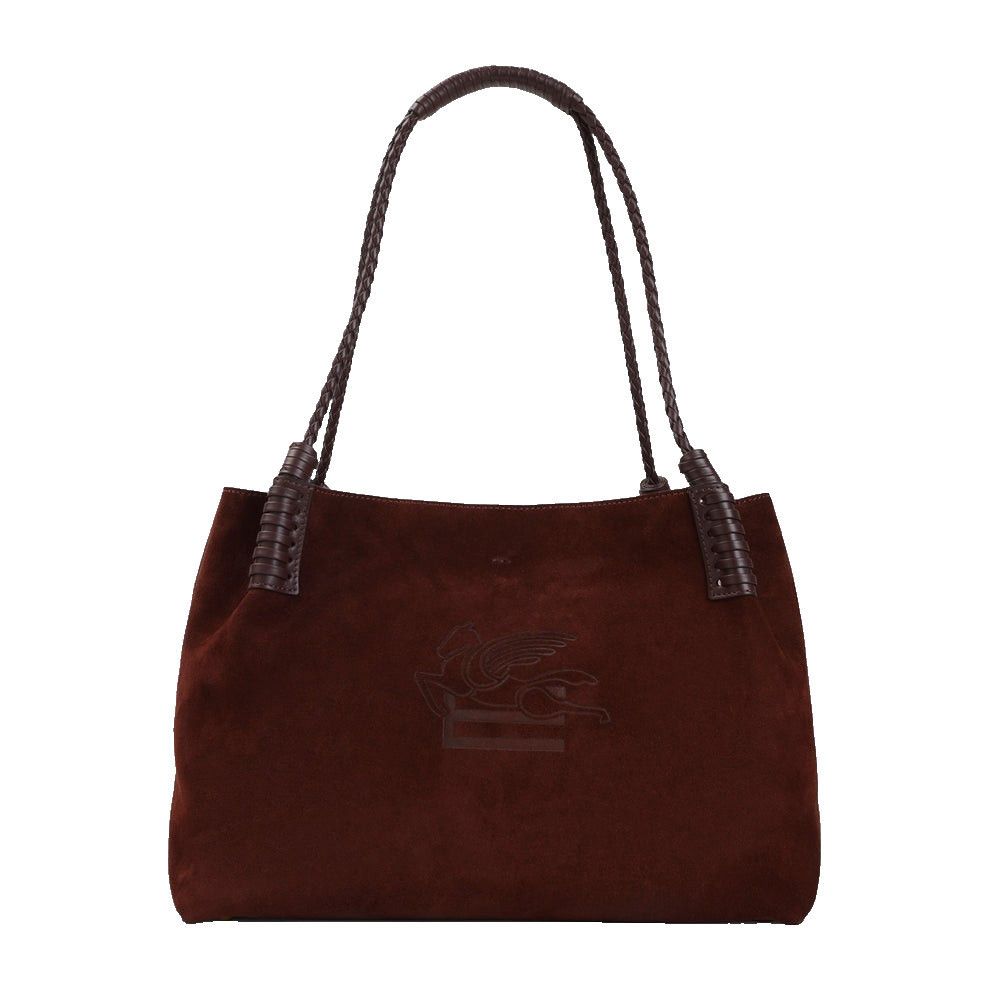 Etro ETRO Libra Medium Suede Burgundy Tote Bag New & Authentic Size ONE SIZE - 1 Thumbnail