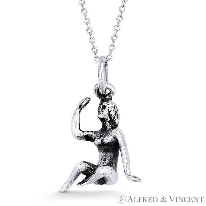 Other Virgo Zodiac Sign Astrology Oxidized Pendant Size ONE SIZE - 1 Preview