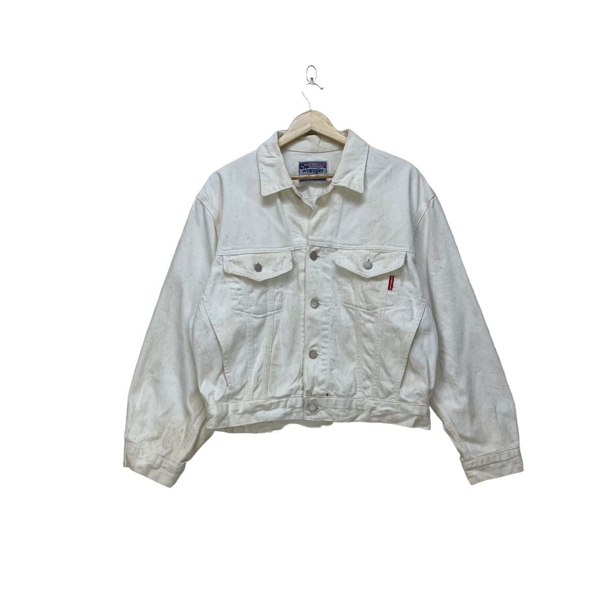 Japanese Brand × Vintage × Wrangler 💥Vintage Wranglers Trucker Jacket Size US M / EU 48-50 / 2 - 1 Thumbnail
