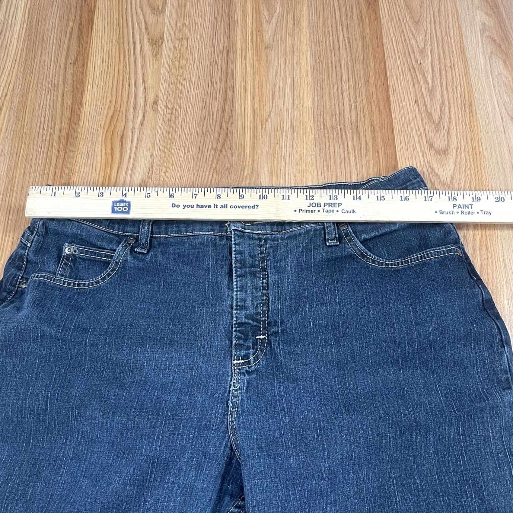 Vintage Riders Jeans Women’s 16P Relaxed Straight Leg High Rise Blue Wash Denim Pants Jeans Shirt? Size 38" / US 16 / IT 52 - 3 Thumbnail