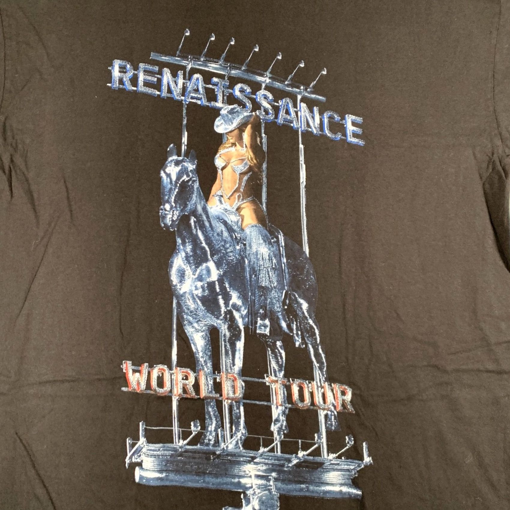 Vintage Beyoncé Renaissance World Tour Concert Graphic Shirt Mens L Black 2023 Size US L / EU 52-54 / 3 - 4 Thumbnail