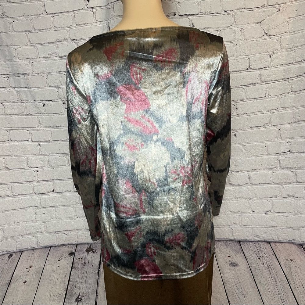 Other NWT New $194 MALÌPARMI Chenille Grey Long Sleeve Top Size M Size M / US 6-8 / IT 42-44 - 7 Thumbnail