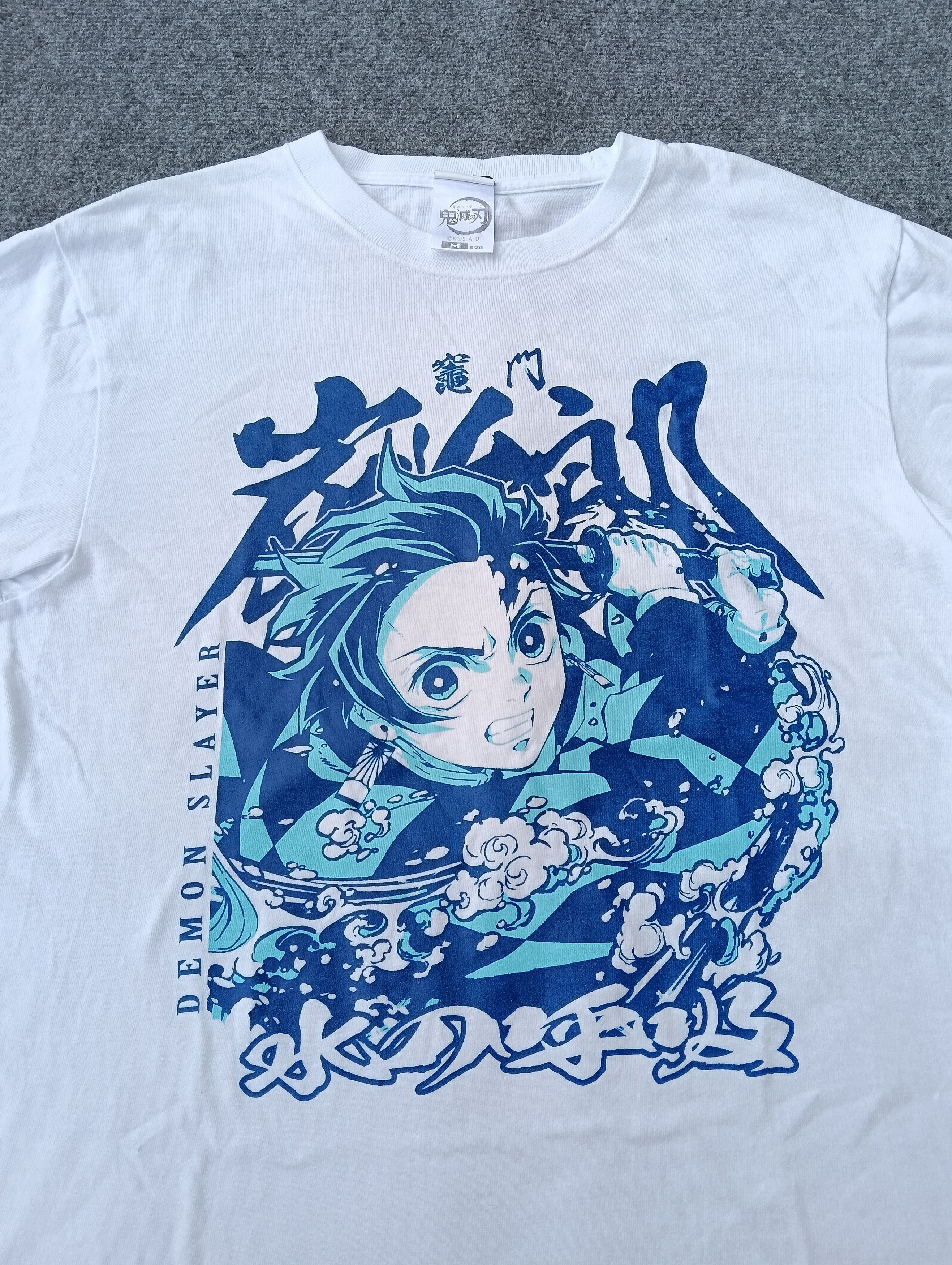 Anime Demon slayer tagging cospa white Tshirt. Size US M / EU 48-50 / 2 - 5 Thumbnail