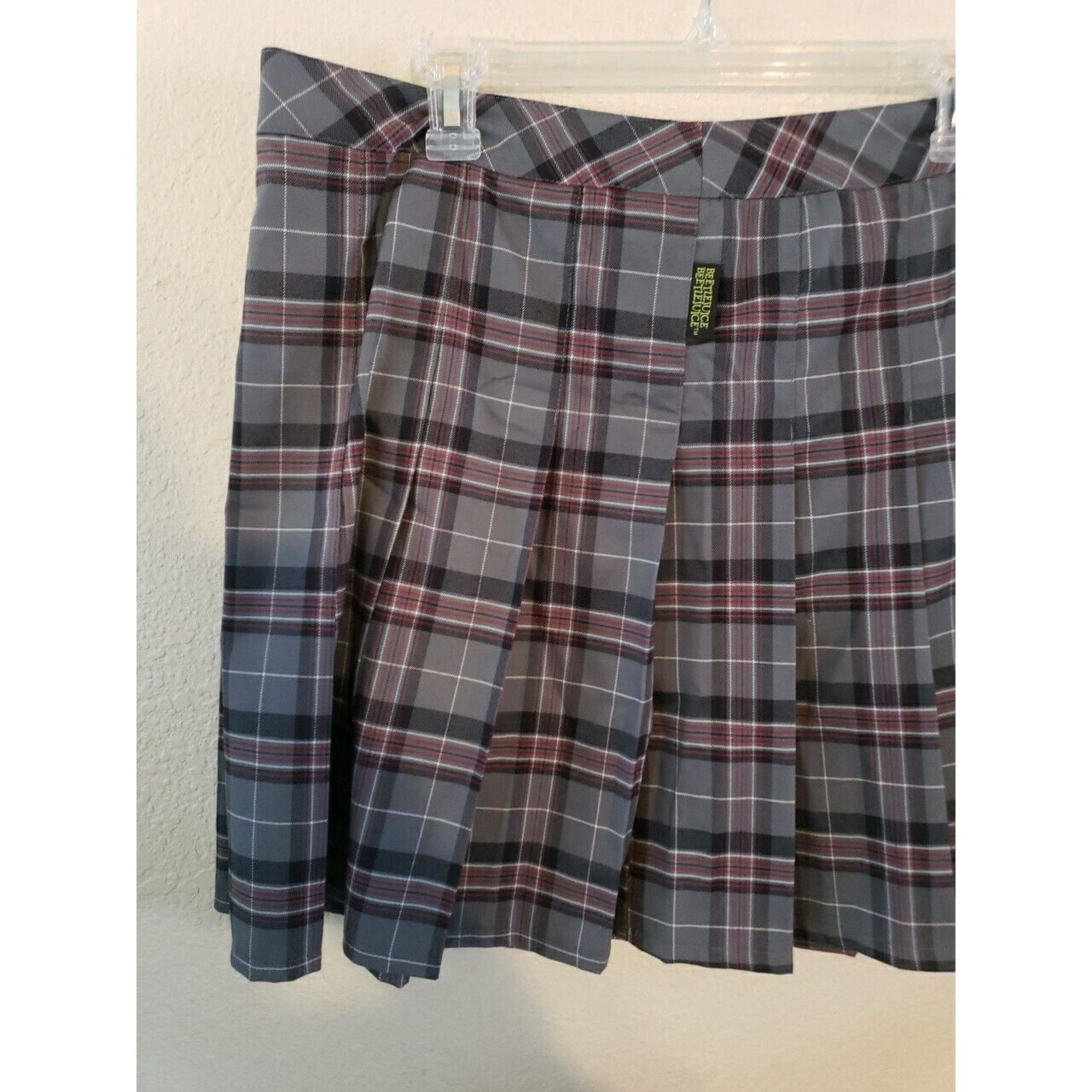 Other Beetlejuice Plaid Skirt Preppy Bugs XL Skort Pleated Goth Size 30" / US 8 / IT 44 - 10 Thumbnail