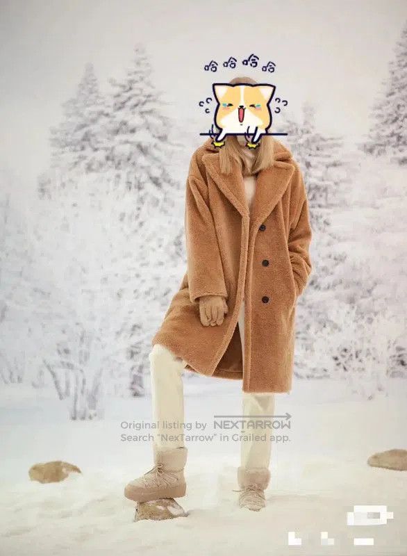 Max Mara MaxMara Women's Beige Wool Blend Coat . Size S / US 4 / IT 40 - 6 Thumbnail