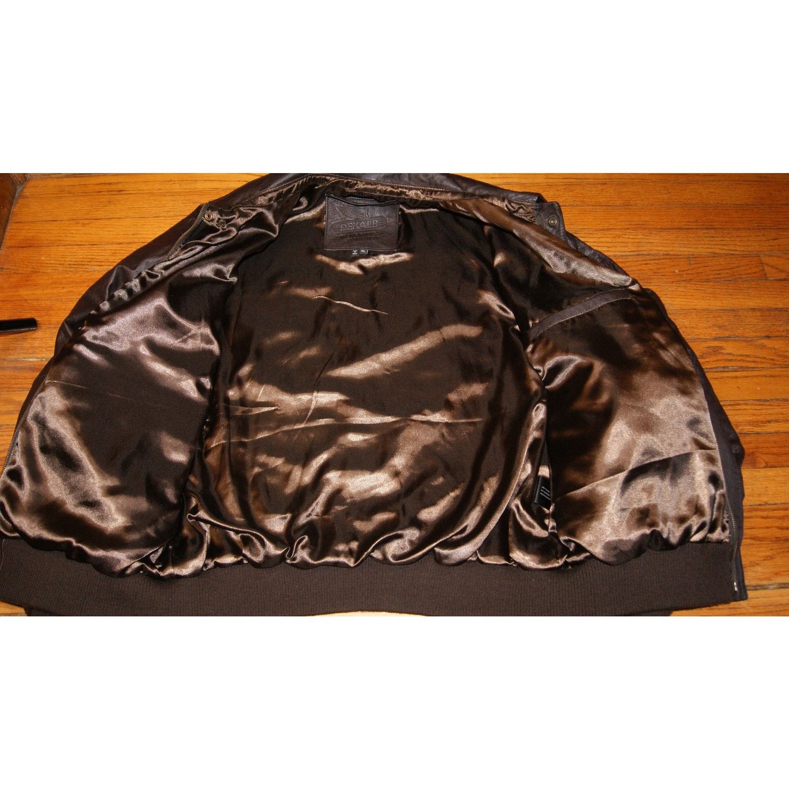 Vintage VTG Dekalb Seed Corn Roots Brown Leather Jacket Coat XL Size US XL / EU 56 / 4 - 5 Thumbnail