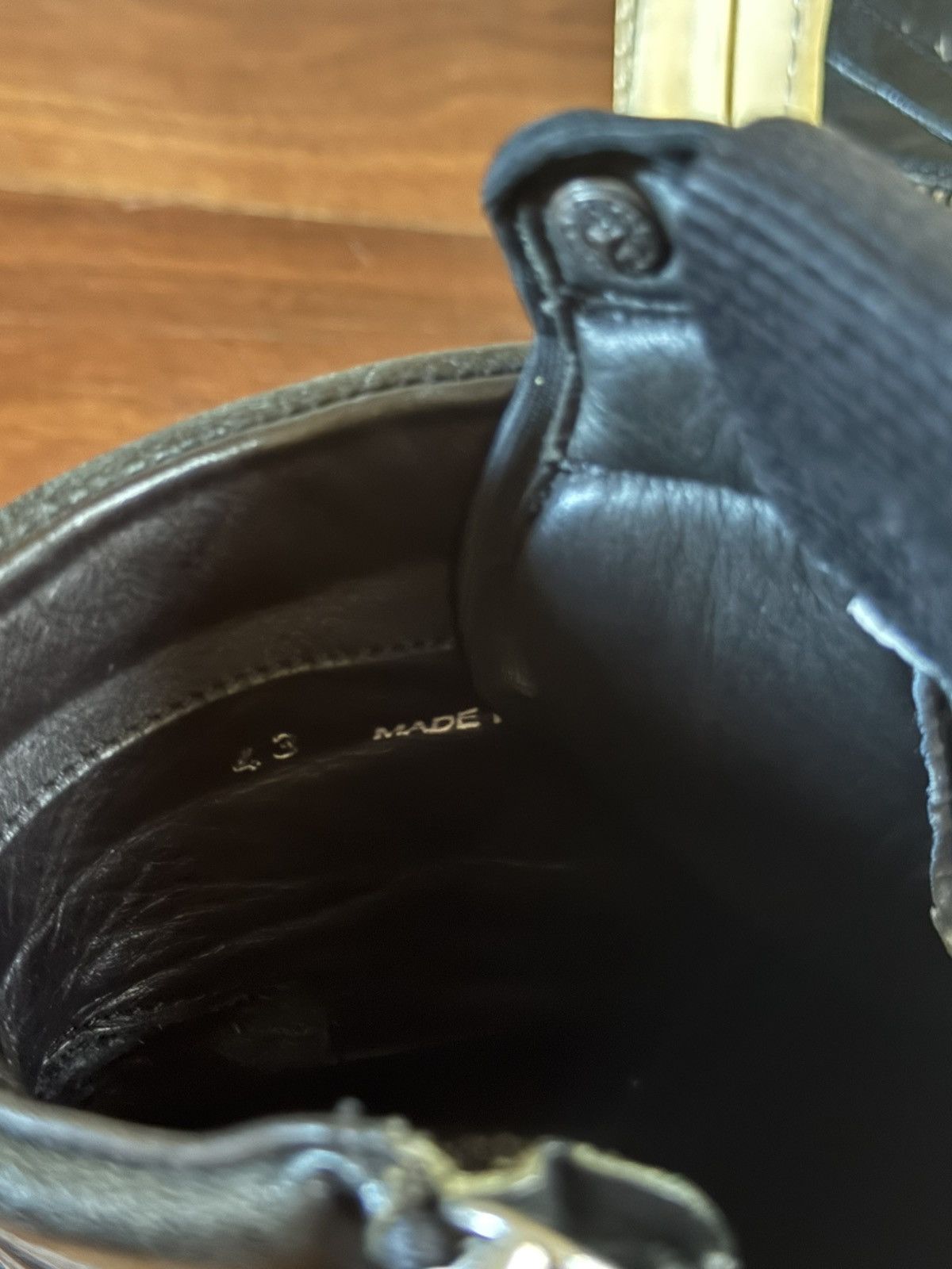 Chrome Hearts × Rick Owens Rick Owens Chrome Hearts Short-Tongue Staple Geodunks Size US 10 / EU 43 - 11 Thumbnail