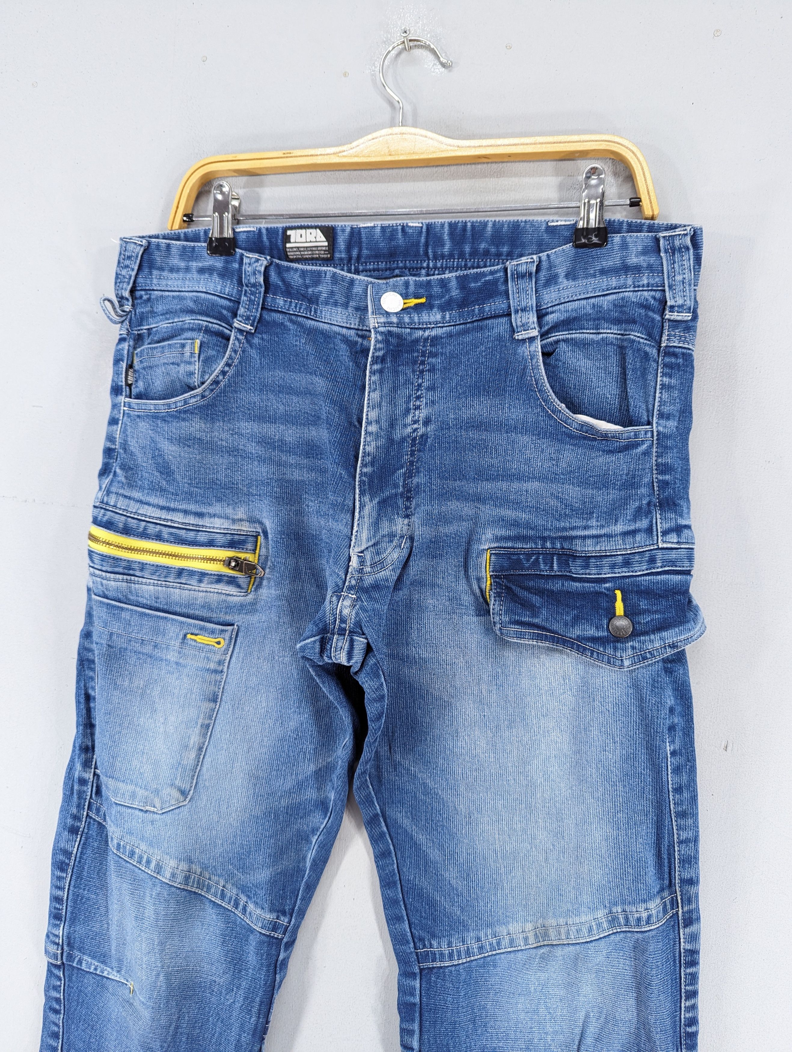 Japanese Brand Tora Toraichi Multipocket Cargo Style Jeans Size US 34 / EU 50 - 4 Thumbnail