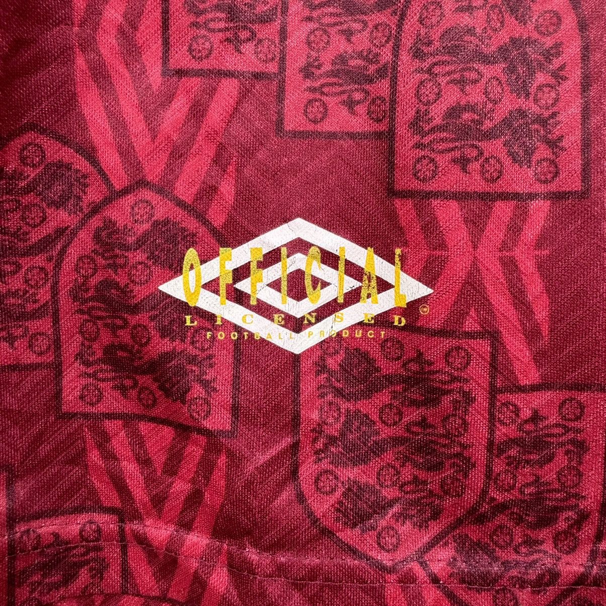 Vintage Vintage 90s England Jersey Umbro 1994/1995 Size US L / EU 52-54 / 3 - 2 Thumbnail