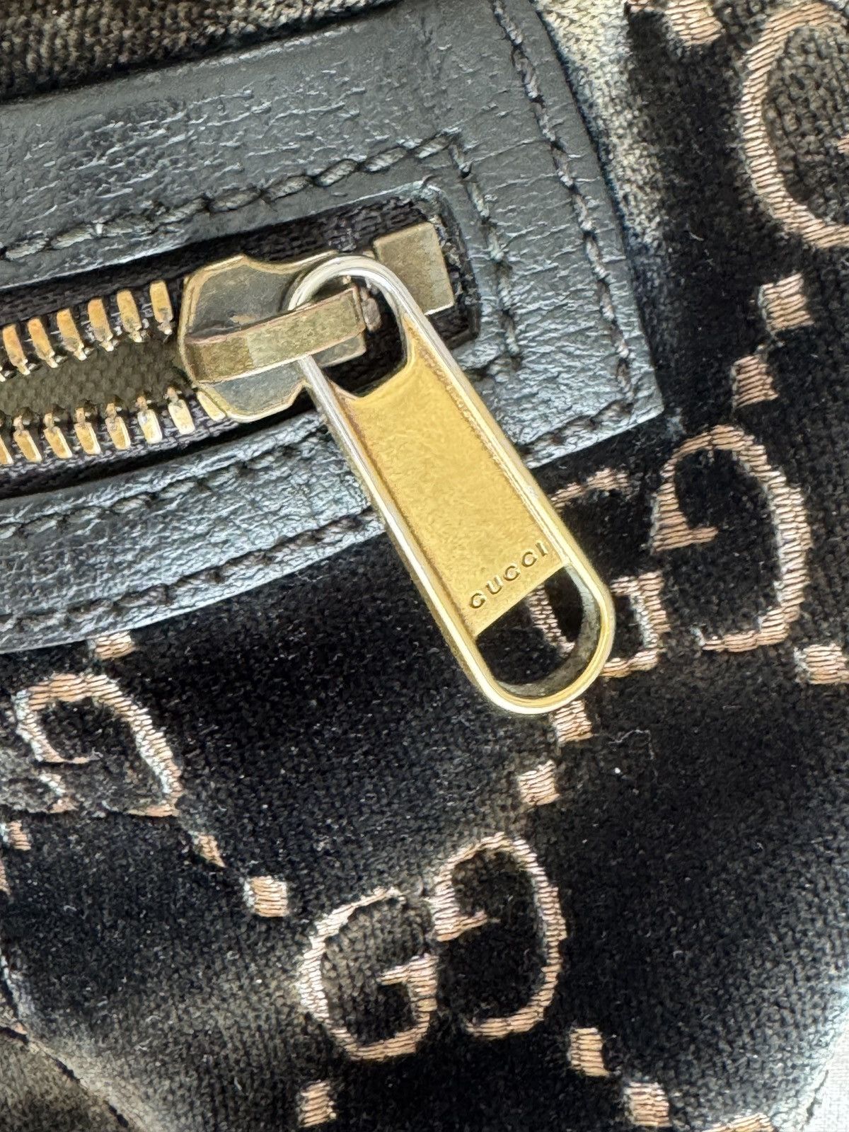 Gucci Gucci Belt Bag Velvet Brown Size ONE SIZE - 4 Thumbnail
