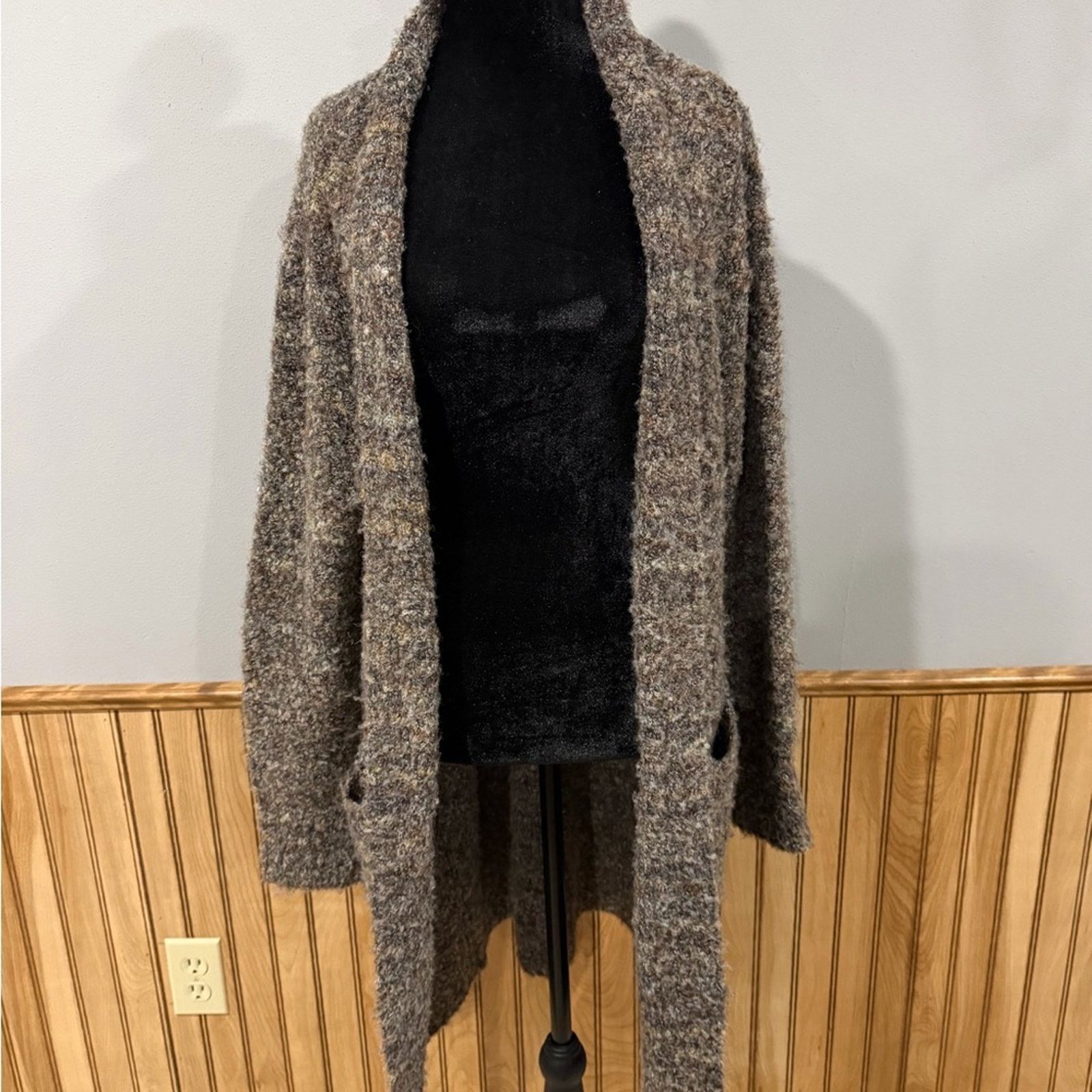 William Rast William Rast Textured Gray Boucle Long Cardigan Size Small Size S / US 4 / IT 40 - 4 Thumbnail