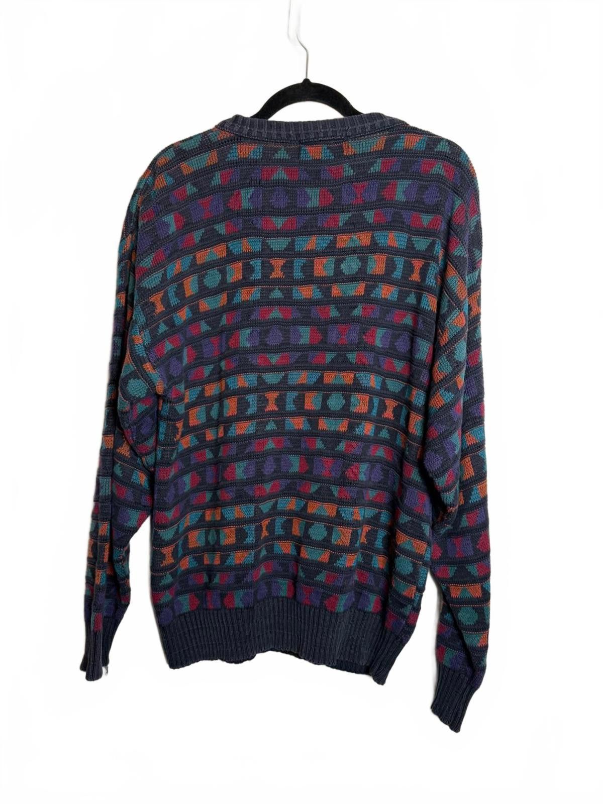 Other Vintage 80s/90s geometric knit sweater Size US M / EU 48-50 / 2 - 4 Thumbnail