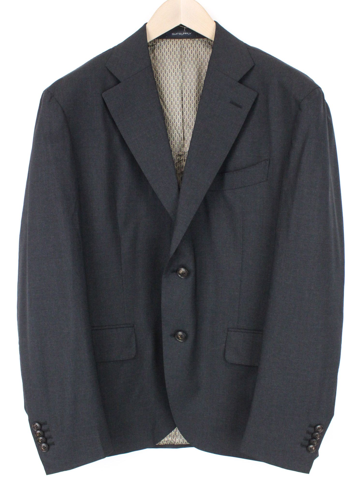 Suitsupply LA SPALLA UK42R Wool Stretch Grey Suit 73681 Size 42R - 2 Thumbnail