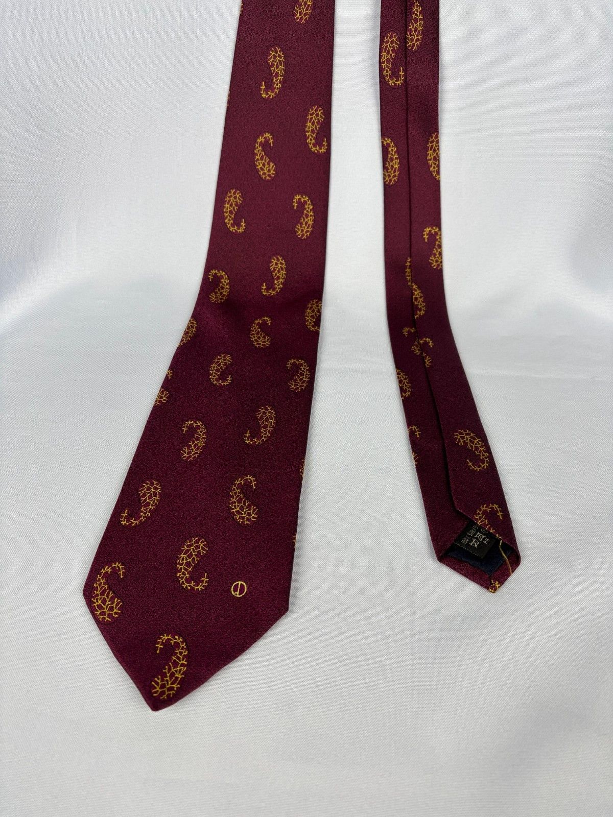 Alfred Dunhill Vintage Dunhill Paisley Silk Tie Made in UK Size ONE SIZE - 3 Thumbnail