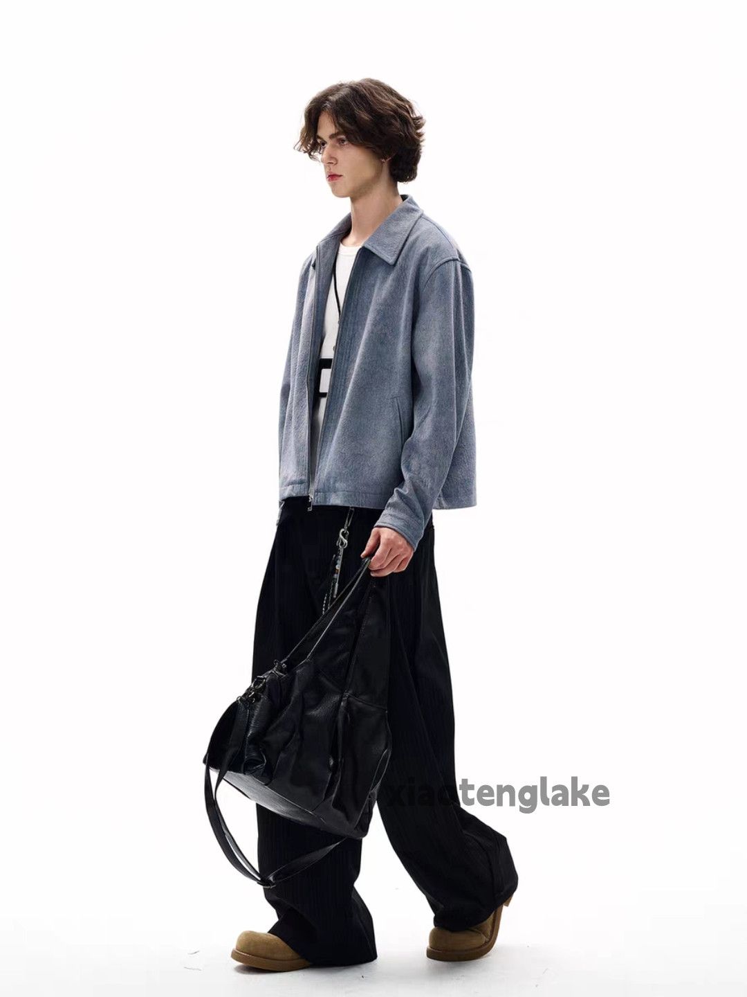 Vintage Utility zipper woolen yuppie loose hiphop y2k jacket Size US M / EU 48-50 / 2 - 1 Thumbnail