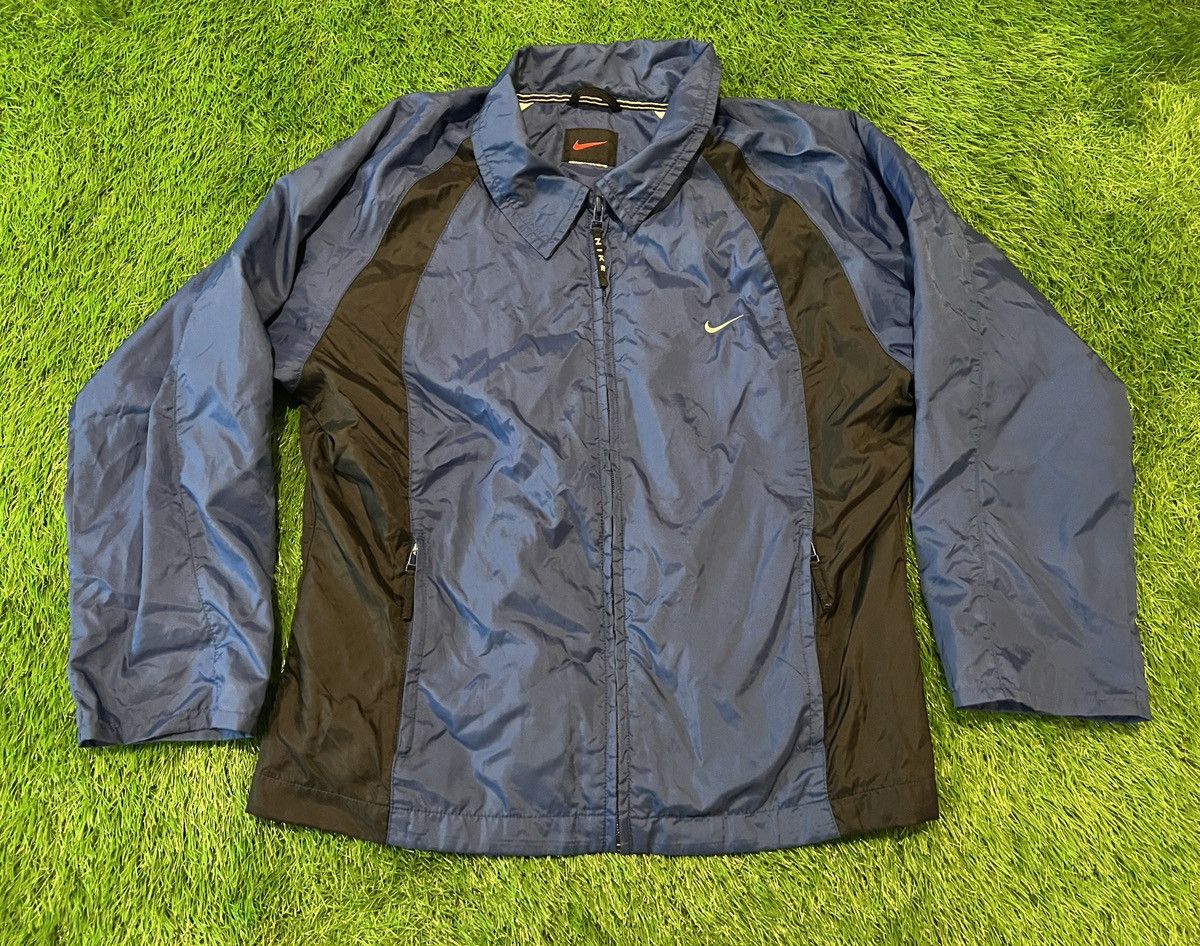 Nike Vintage 90s NIKE Mini Swoosh Y2K Running Zip Up Windbreaker Size US L / EU 52-54 / 3 - 1 Thumbnail