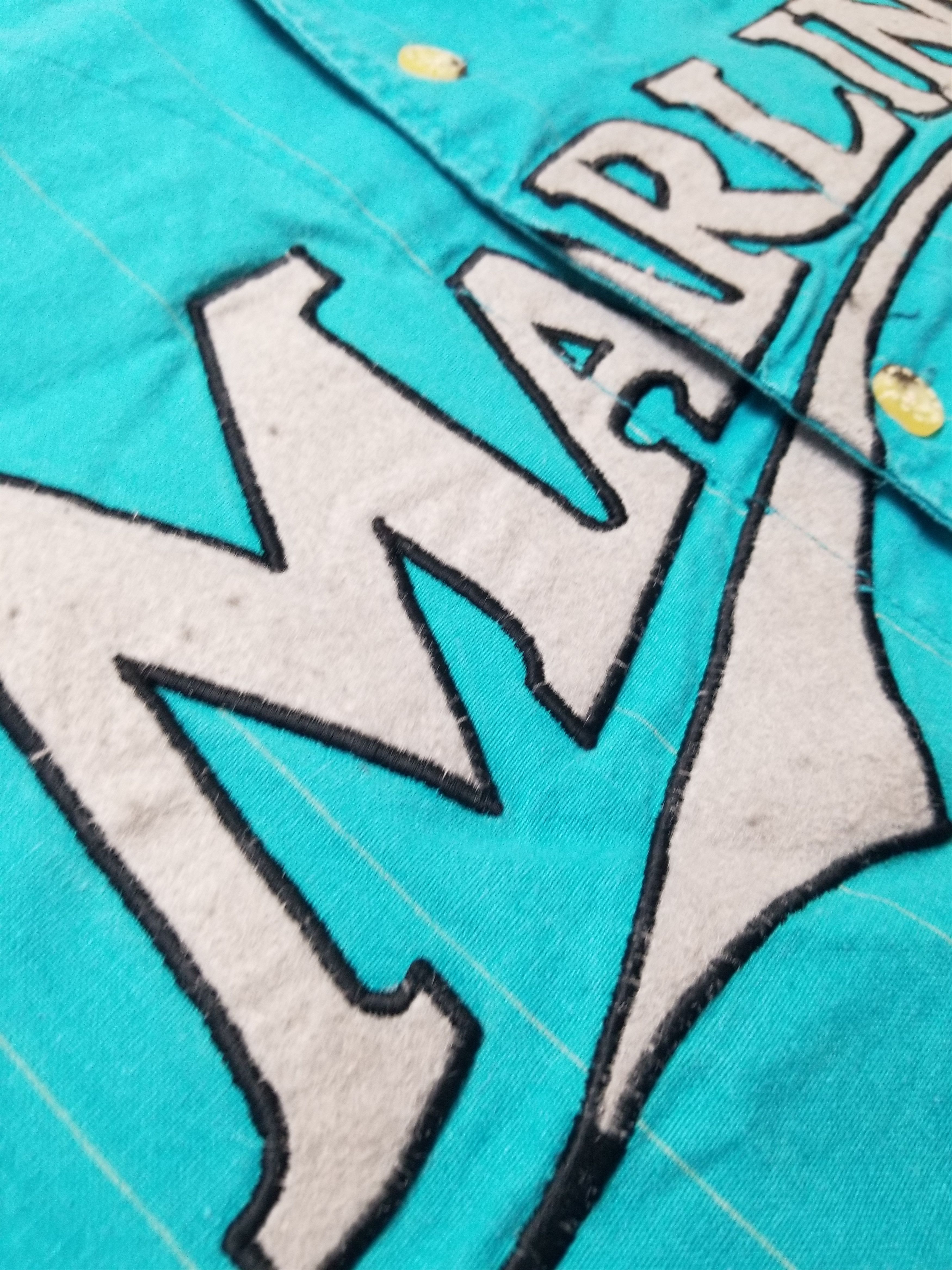 Mirage Vintage 90s Florida Marlins Teal Jersey Mirage MLB Miami Size US XL / EU 56 / 4 - 7 Thumbnail