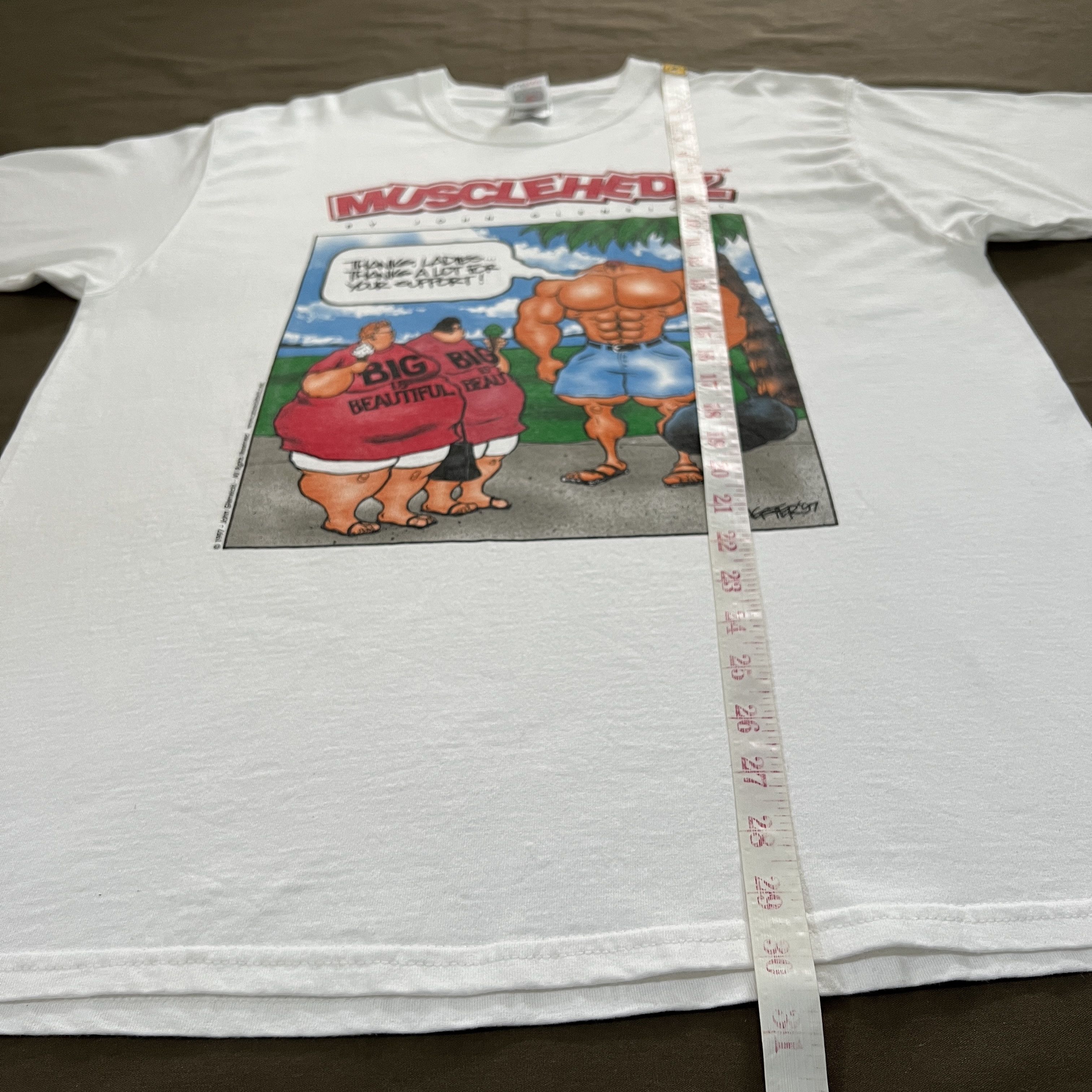 Vintage Vintage 90s Musclehedz John Gleneicki Gold’s gym Fitness Tee Size US L / EU 52-54 / 3 - 8 Thumbnail
