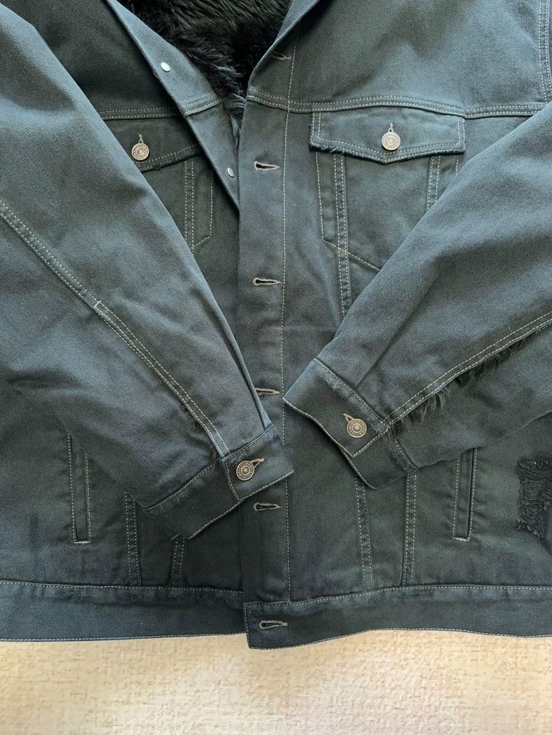 Balenciaga Balenciaga Yeti New York Stock Exchange denim fur jacket Size US XL / EU 56 / 4 - 6 Thumbnail