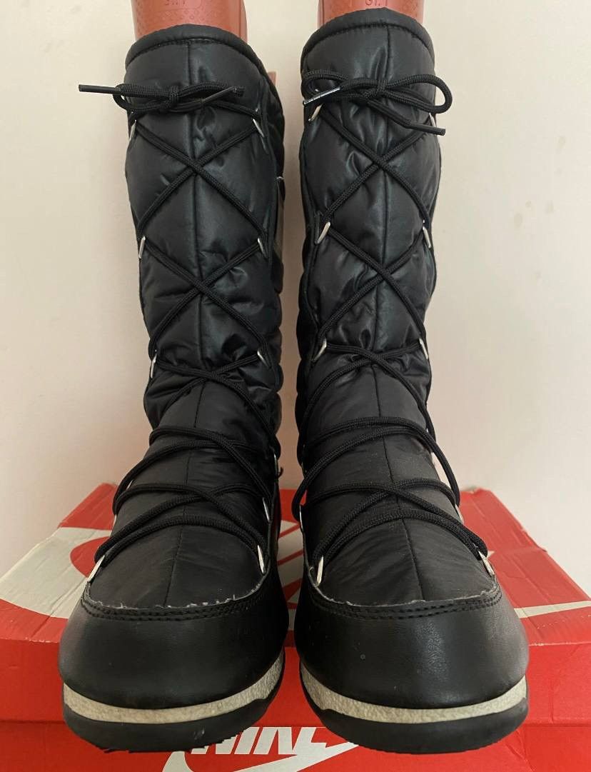 Moon Boot Moon Boot Original Snow Winter Warm Boots Black High Nylon Size US 8 / IT 38 - 3 Thumbnail