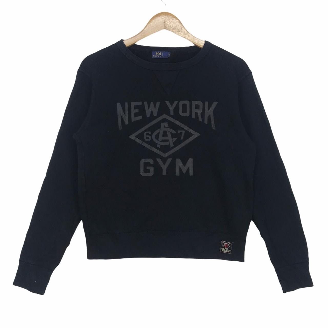 Polo Ralph Lauren Vtg POLO Ralph Lauren New York Gym Crewneck Sweatshirt Size L / US 10 / IT 46 - 1 Thumbnail