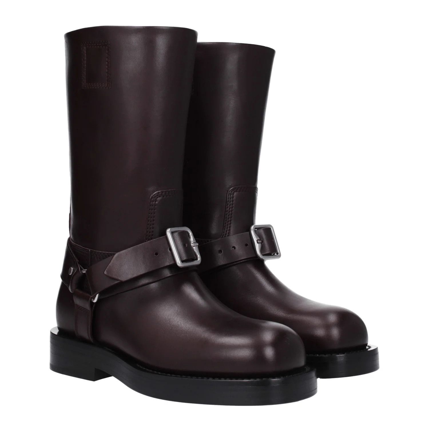 Burberry ob1o1e1024 Leather Boots in Violet Size US 7.5 / IT 37.5 - 2 Thumbnail