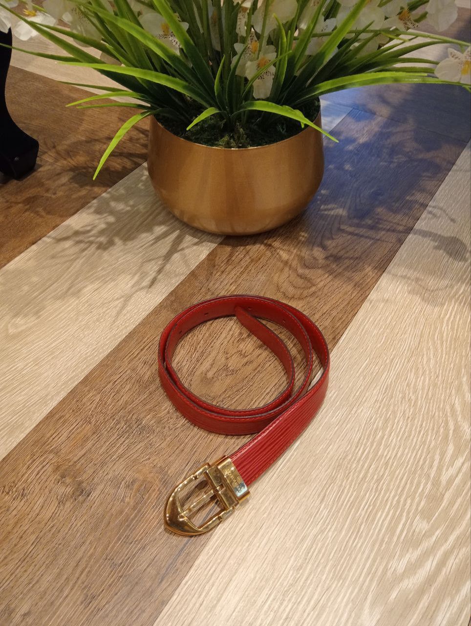 Louis Vuitton LOUIS VUITTON EPI LEATHER BELT Size ONE SIZE - 4 Thumbnail