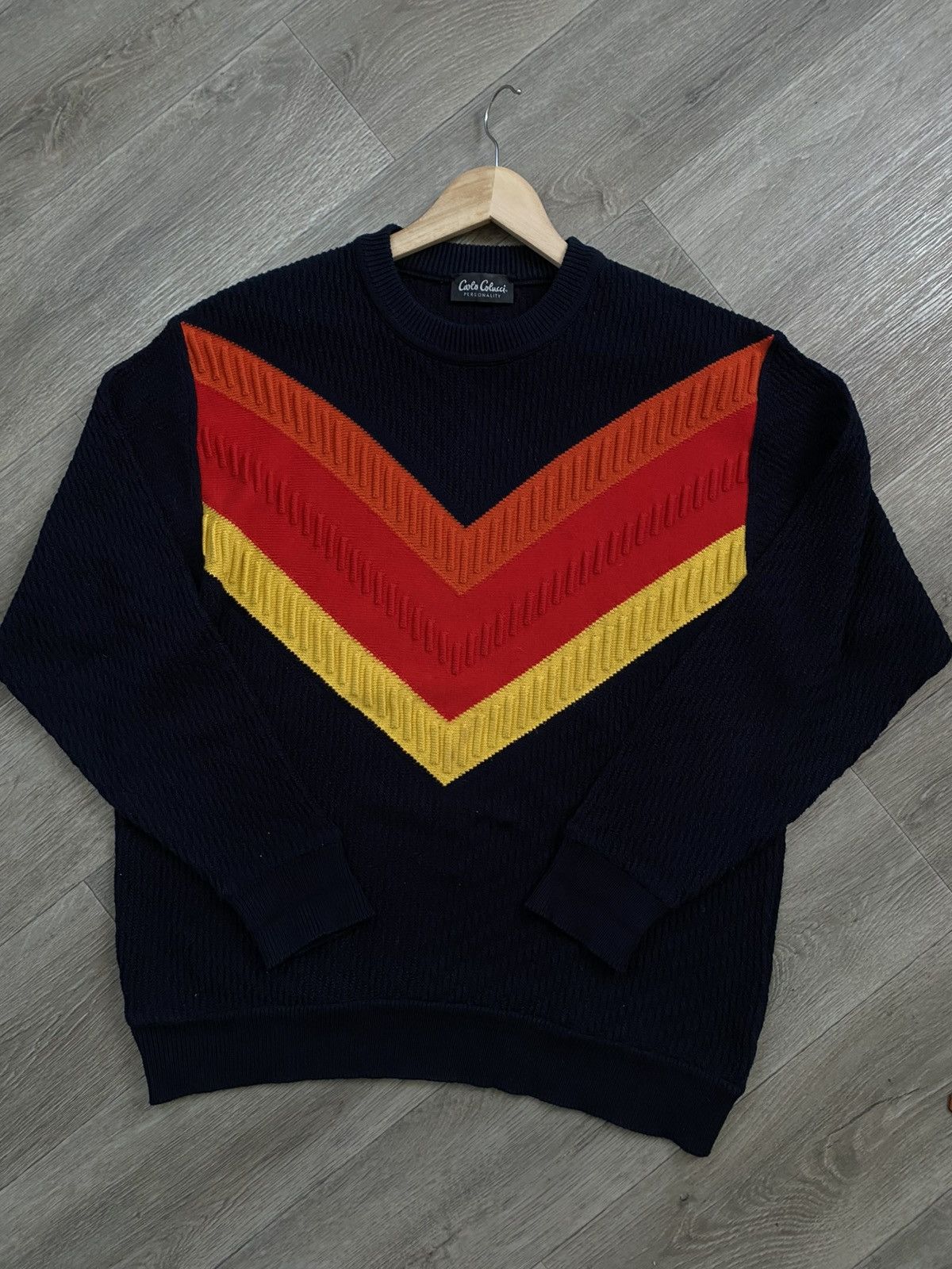 Carlo Colucci 🫧CARLO COLUCCI VINTAGE MENS KNIT SWEATER Size US L / EU 52-54 / 3 - 1 Thumbnail