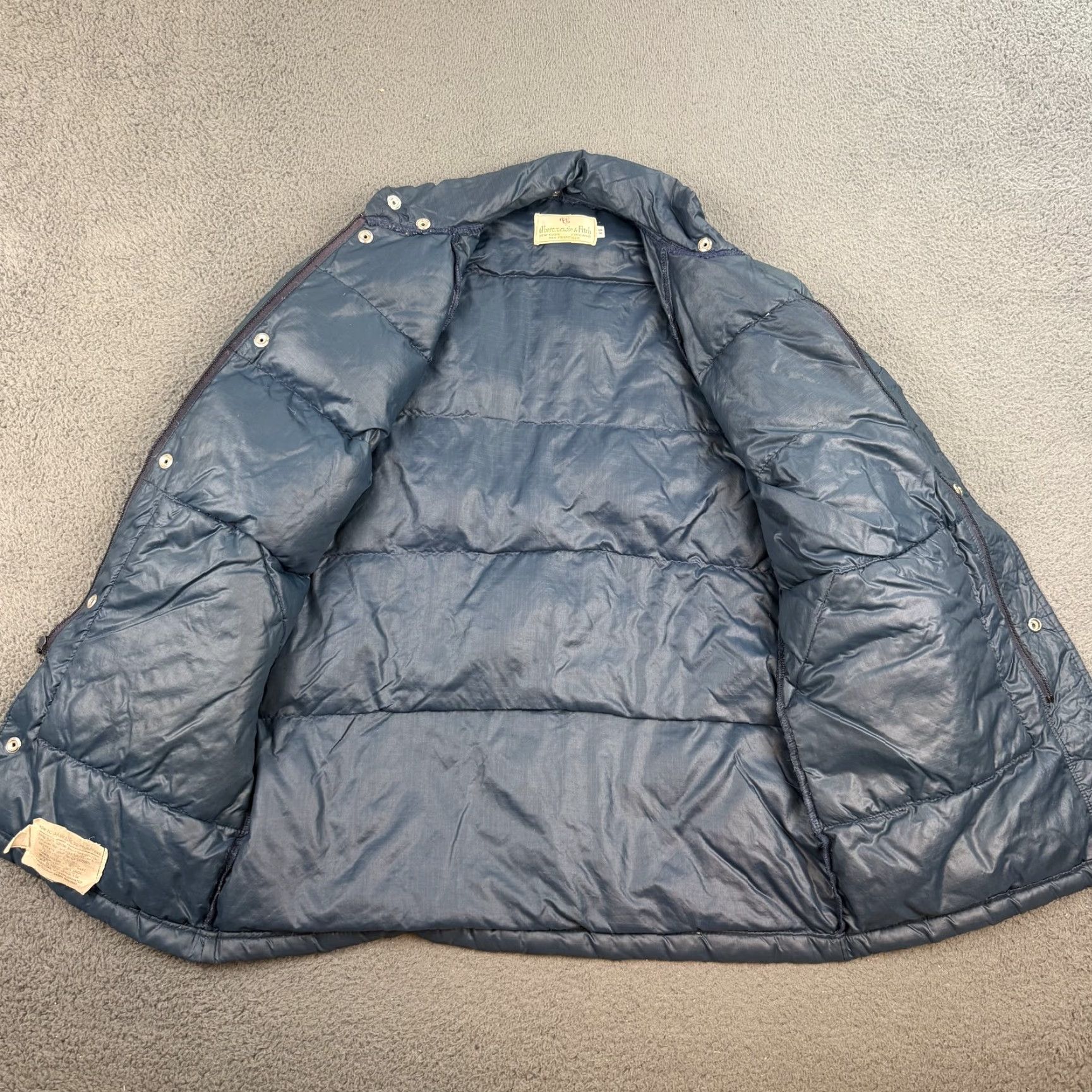 Abercrombie & Fitch VINTAGE Abercrombie & Fitch Puffer Jacket Mens XS Blue Ripstop Down 70s Size US XS / EU 42 / 0 - 5 Thumbnail