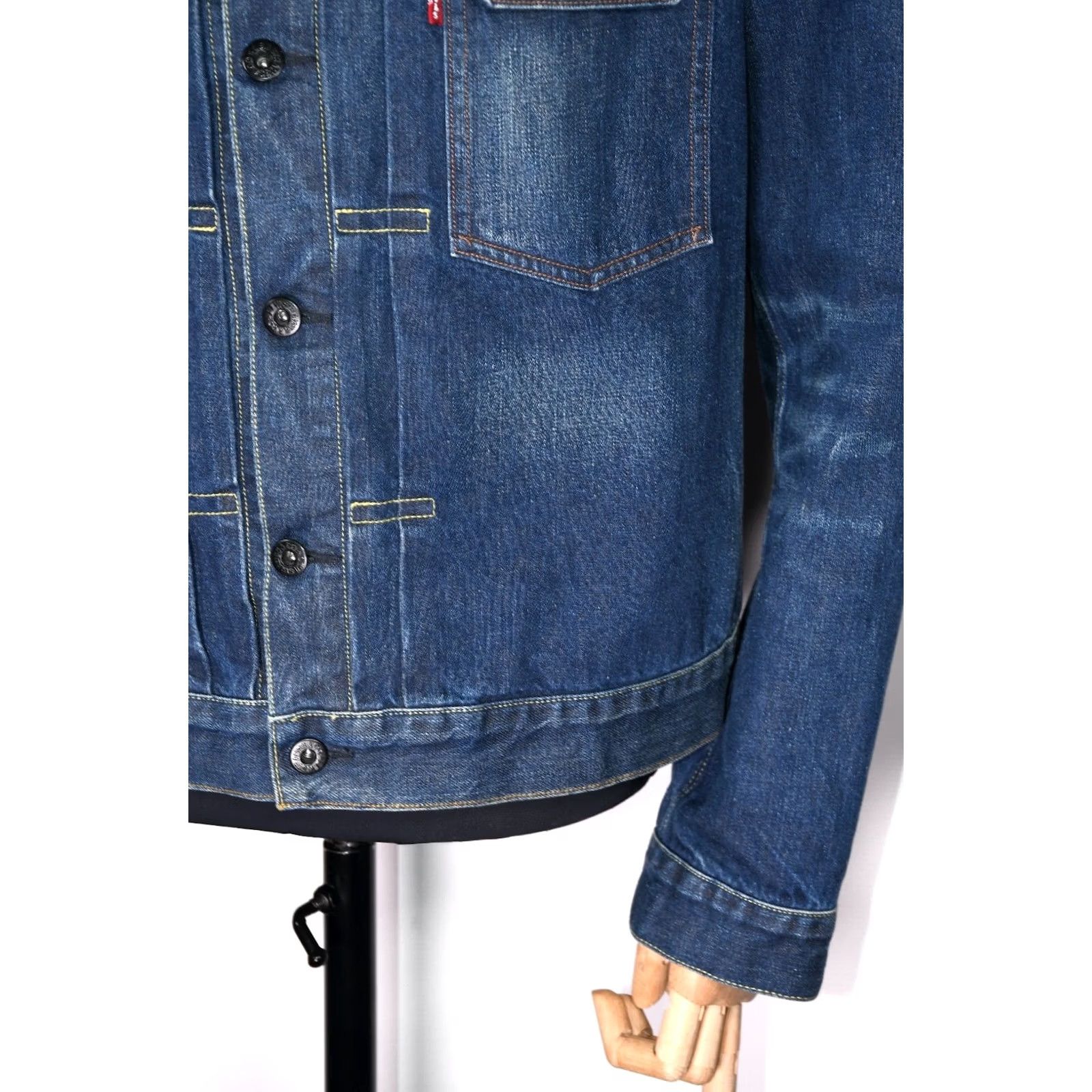 Levi's Levi's 201 Type 1 Pleated Denim Jacket Men L Blue Denim Jacket Mens L Size US L / EU 52-54 / 3 - 3 Thumbnail