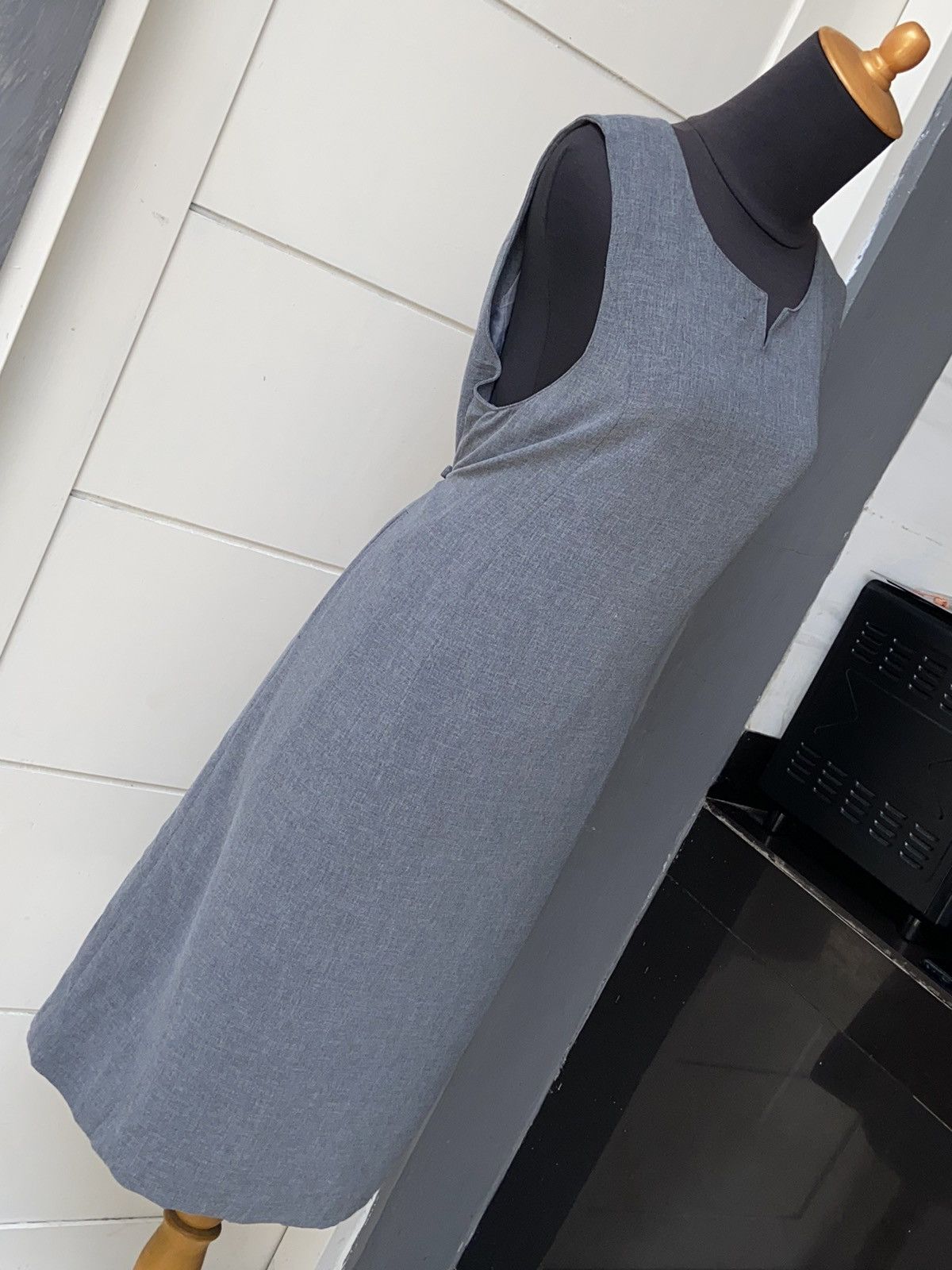 Balmain BALMAIN Grey Dress Size S / US 4 / IT 40 - 16 Thumbnail