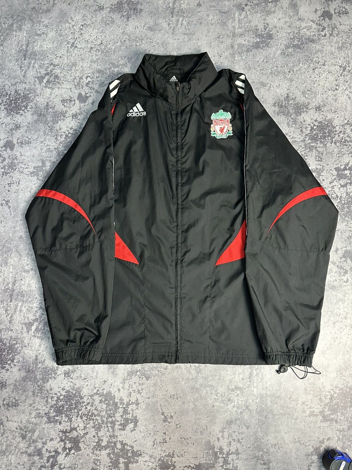 Adidas Vintage Adidas Liverpool FC 2008 2009 Windbreak Size US XXL / EU 58 / 5 - 1 Thumbnail