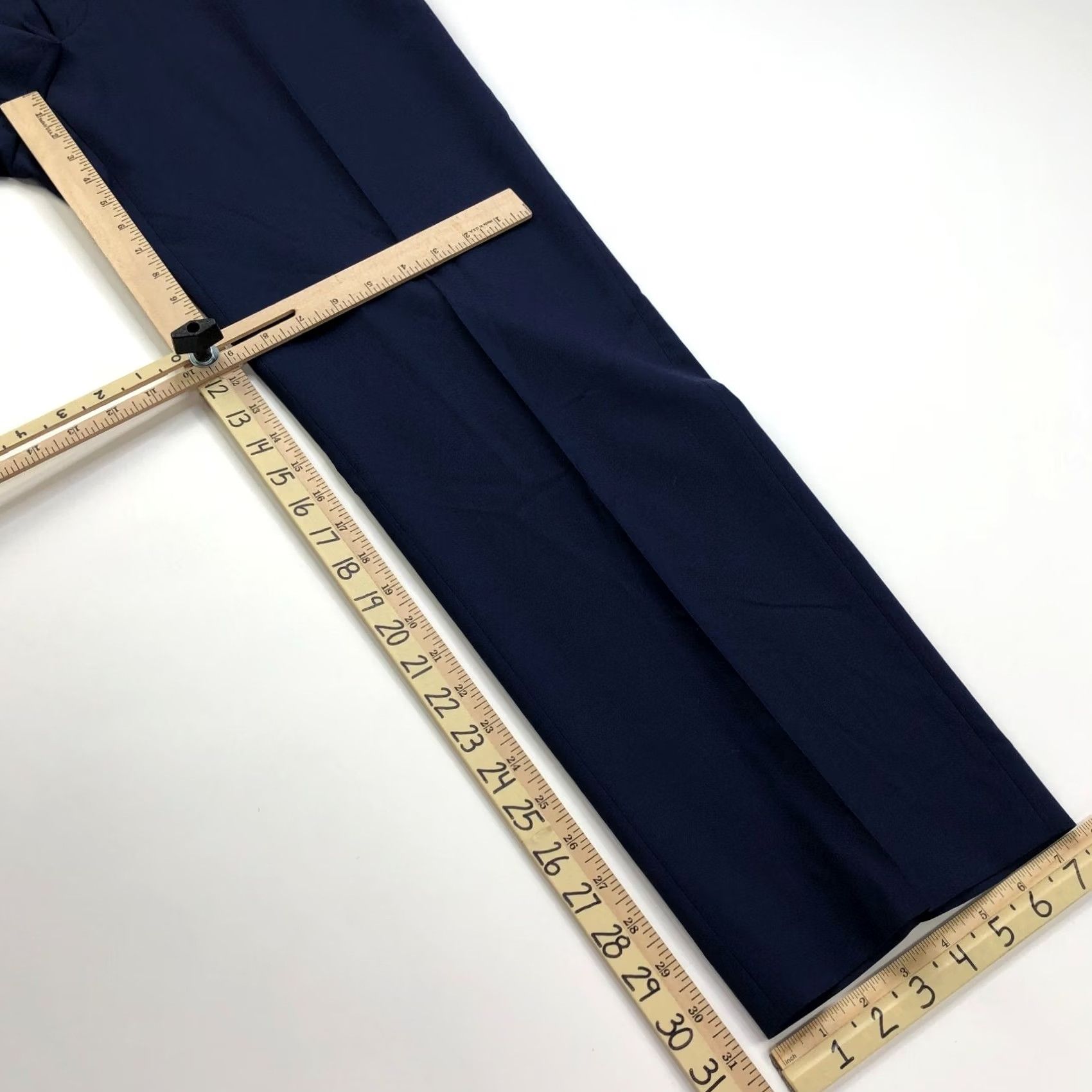 Ralph Lauren Lauren Ralph Lauren Black Label SLIM FIT Dress Pants Blue 36x31 36W 31L Wool Tapered Flat Front Belt Loops SD Casual Formal Workwear Mens Pants Size US 36 / EU 52 - 3 Thumbnail