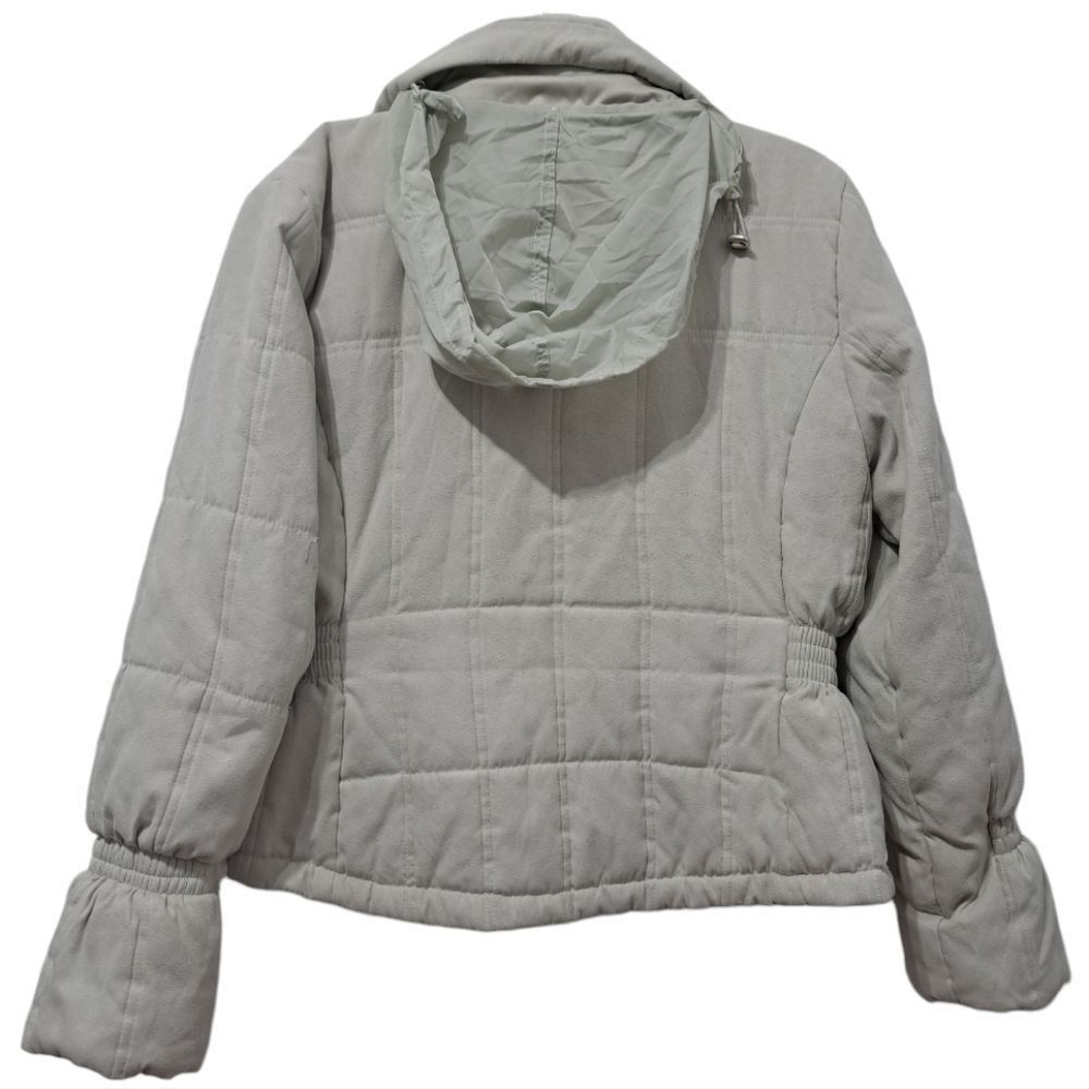 Other Vintage Eckored Women's Puffer Coat With Hoodie Medium Beige Size M / US 6-8 / IT 42-44 - 3 Thumbnail