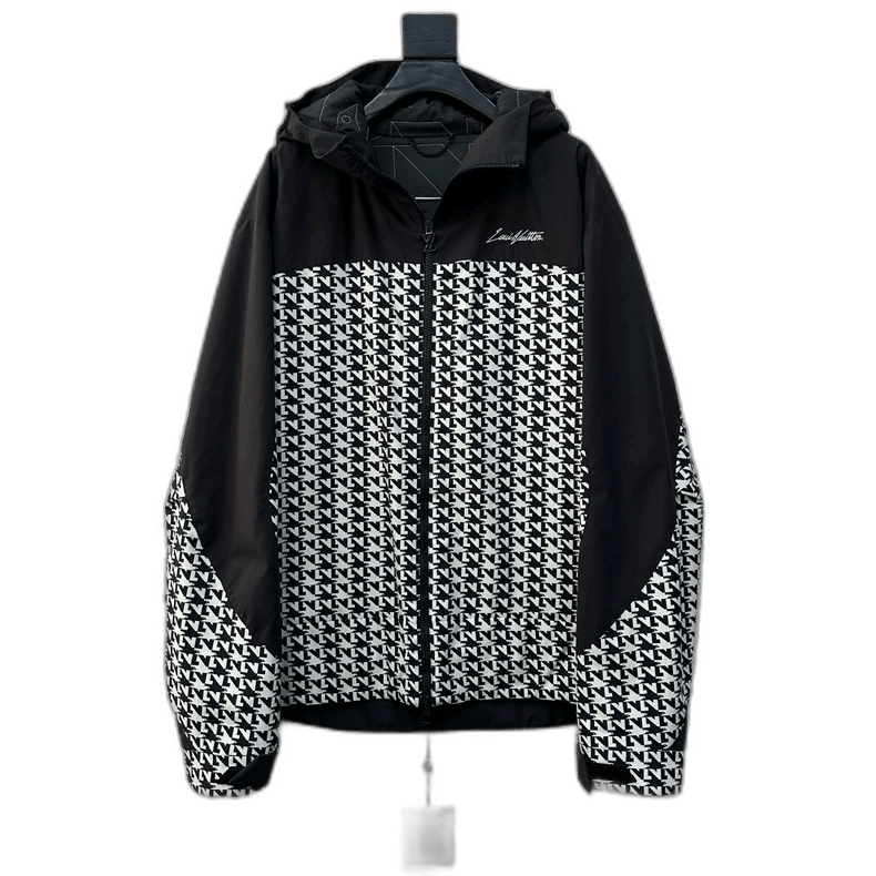 Louis Vuitton Louis Vuitton Hooded Jacket with Pattern-2506 Size US XXL / EU 58 / 5 - 1 Thumbnail