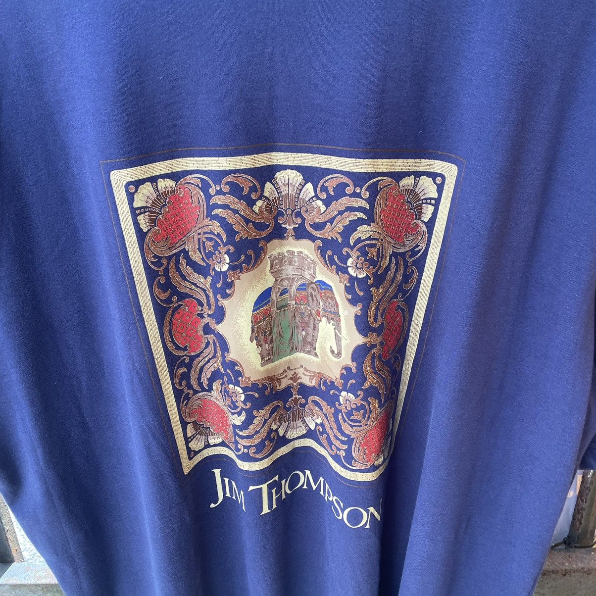 Designer × Jim Thompson × Vintage 🔥Vintage Jim Thompson Art Baroque Designer Tee Size US XL / EU 56 / 4 - 3 Thumbnail