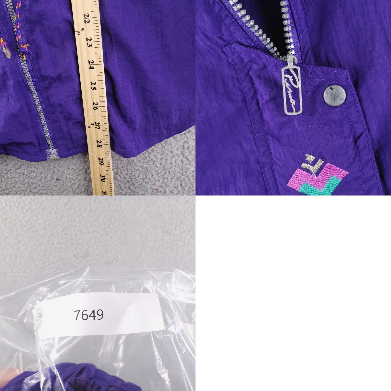 Puma VINTAGE PUMA Jacket Mens M Purple Windbreaker 90s Baggy Fit Regular Nylon Solid Size US M / EU 48-50 / 2 - 8 Thumbnail