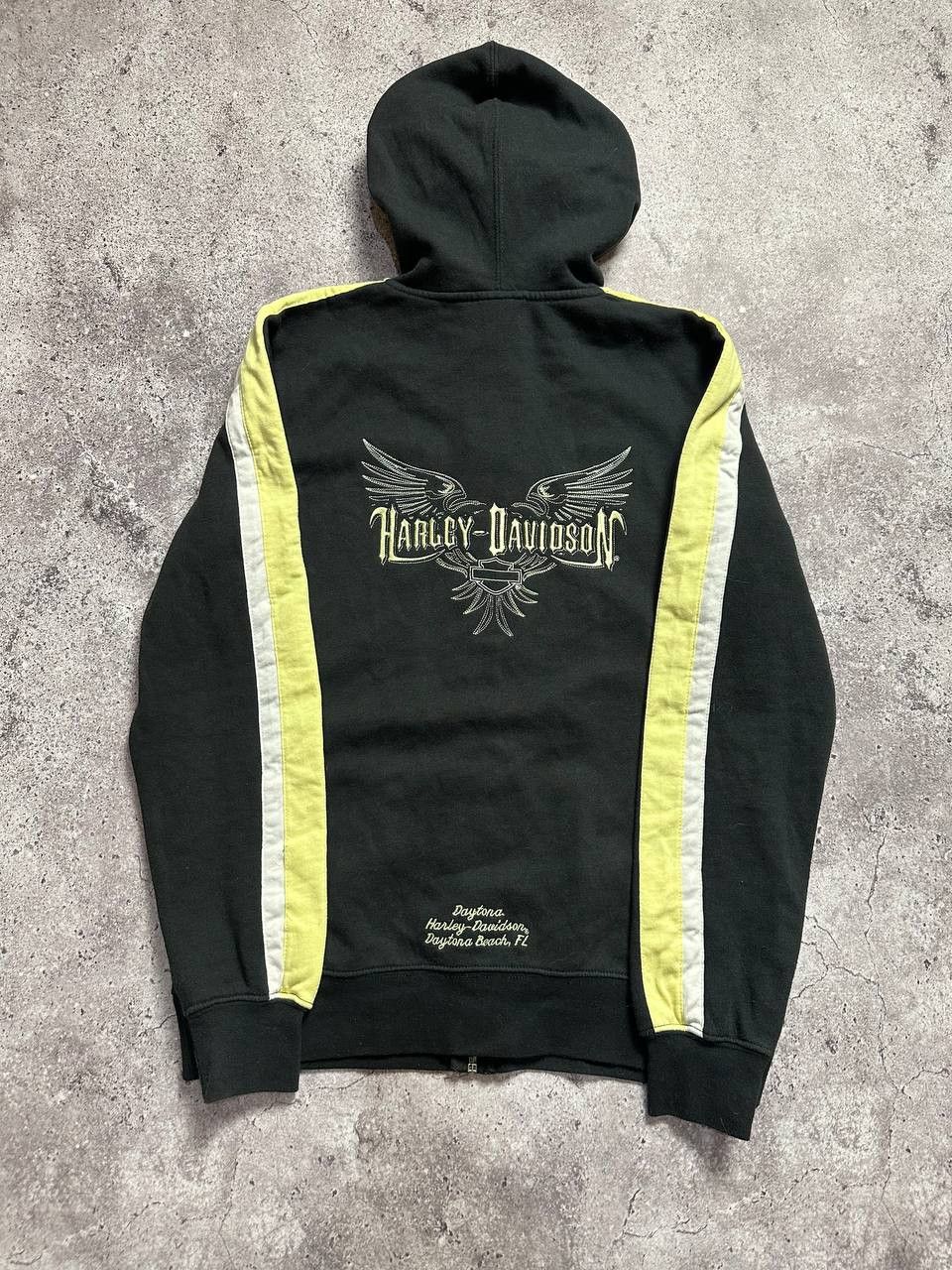 Harley Davidson Vintage Harley Davidson Zip Hoodie Embroidered Logo Size US M / EU 48-50 / 2 - 1 Thumbnail