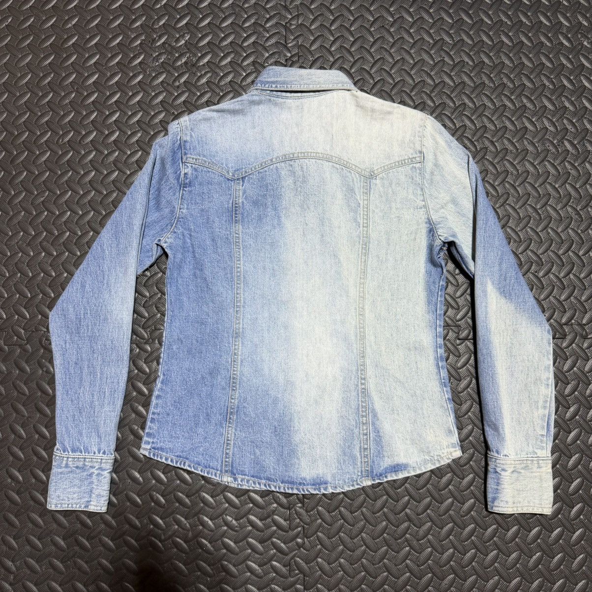 Gap GAP Pearl Snap Denim Button Down Shirt Western Ombre XS Size XS / US 0-2 / IT 36-38 - 11 Thumbnail