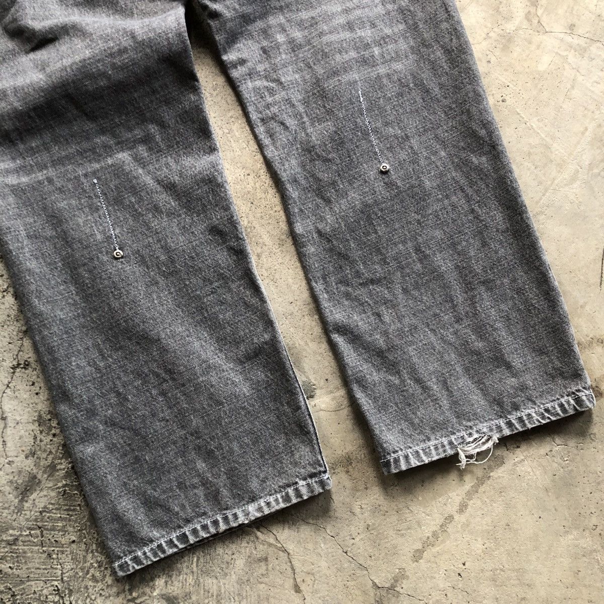 Phat Farm PHAT FARM Baggy Washed Black Jeans Size US 30 / EU 46 - 6 Thumbnail