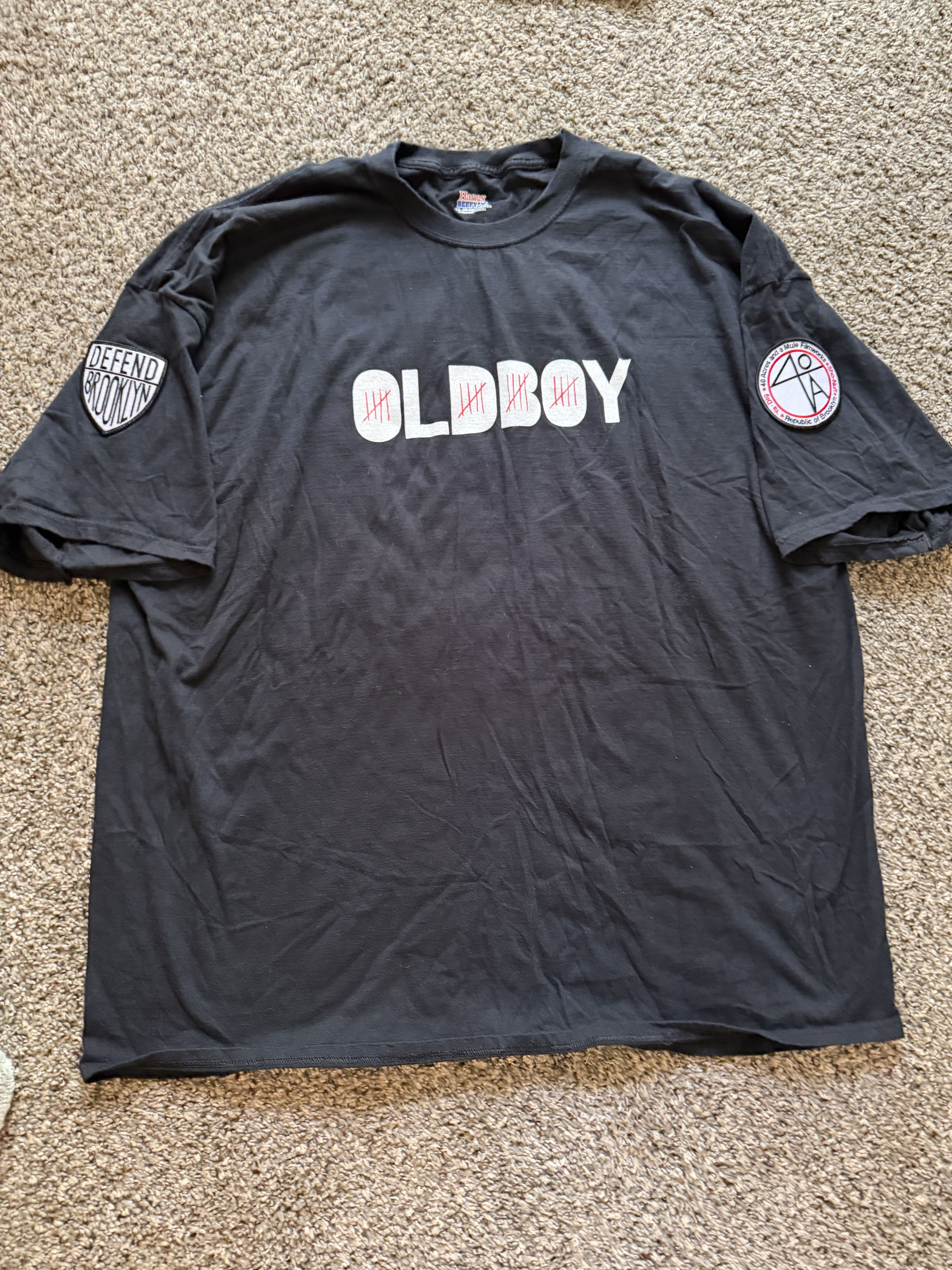 Hanes Spike Lee OLDBOY Crew Tee 40 Acres Defend Brooklyn 4XL Size US XXL / EU 58 / 5 - 1 Thumbnail