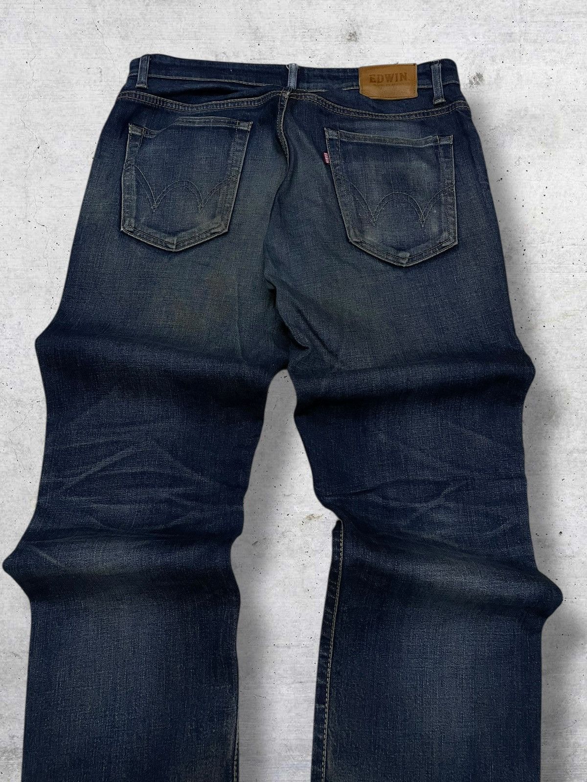 Edwin VINTAGE EDWIN 90S OG JAPAN DESIGNER DISTRESSED MUDWASH DENIM Size US 32 / EU 48 - 11 Thumbnail