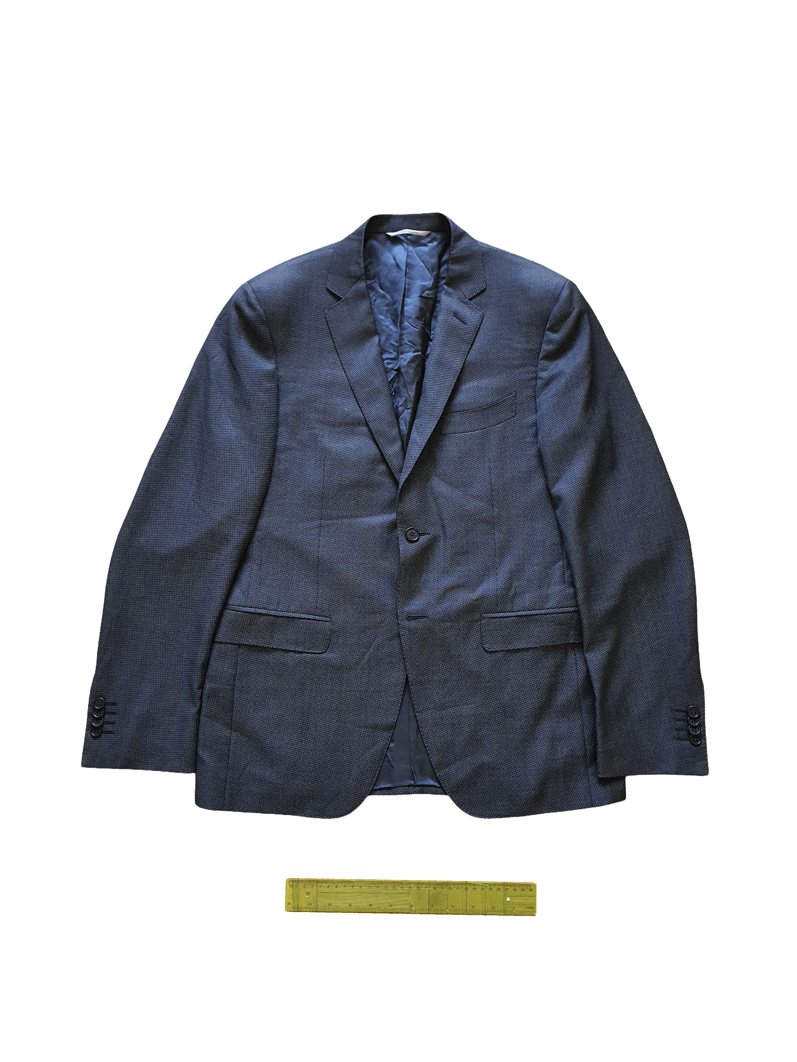 Canali 1934 - Blazer Sports Coat Suit Jacket - Navy Micro Pattern Size 40R - 1 Thumbnail