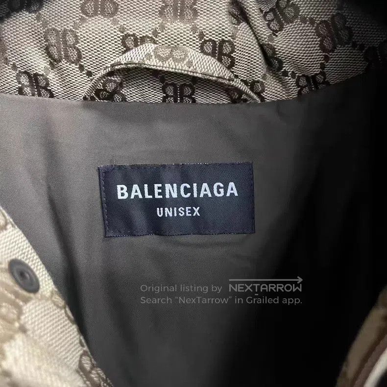 Balenciaga Balenciaga Khaki Joint Hacker Series BB Printed Jacket Size US M / EU 48-50 / 2 - 3 Thumbnail