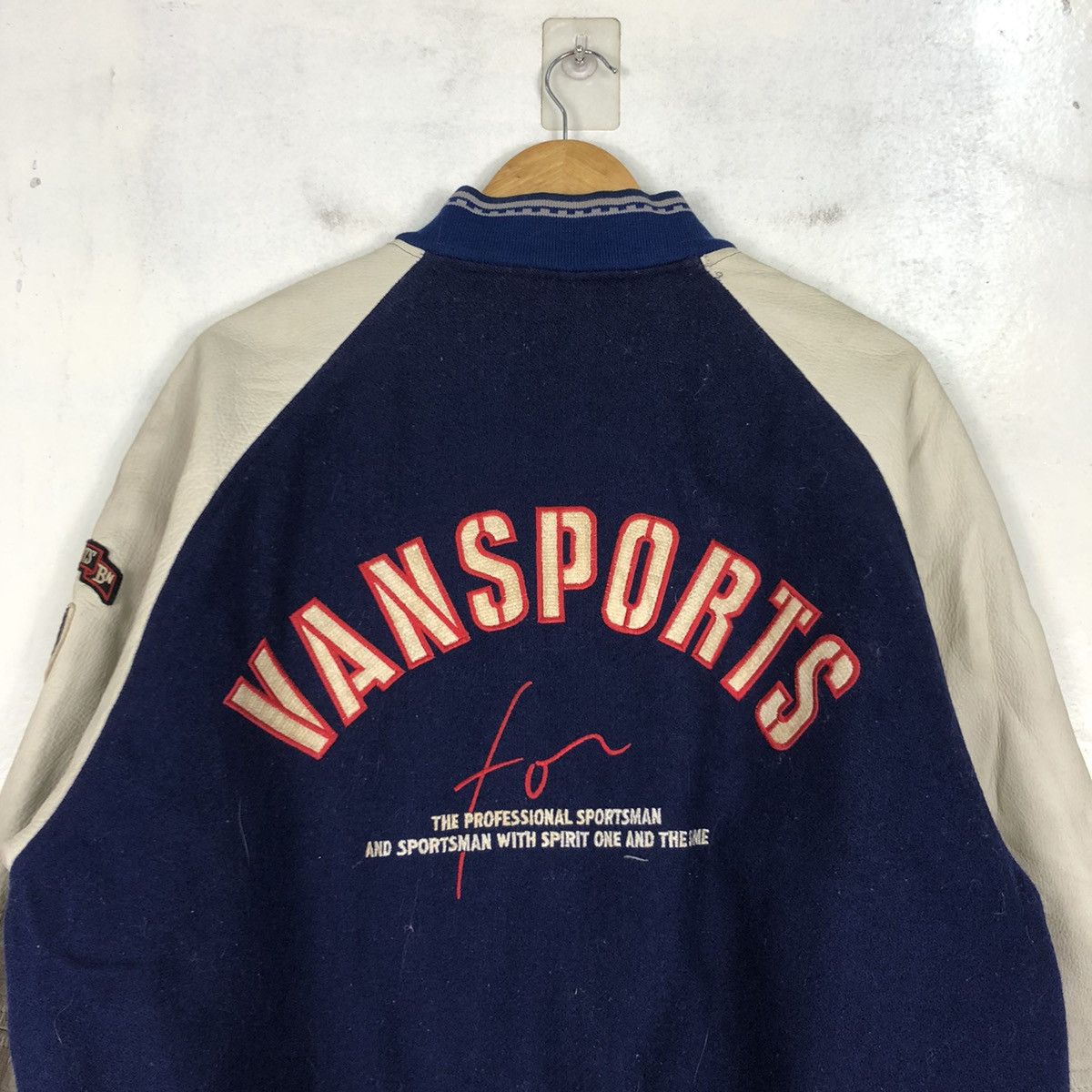 Other × Vintage Vansport Varsity Rares Wool Leather Jacket Size US M / EU 48-50 / 2 - 8 Thumbnail