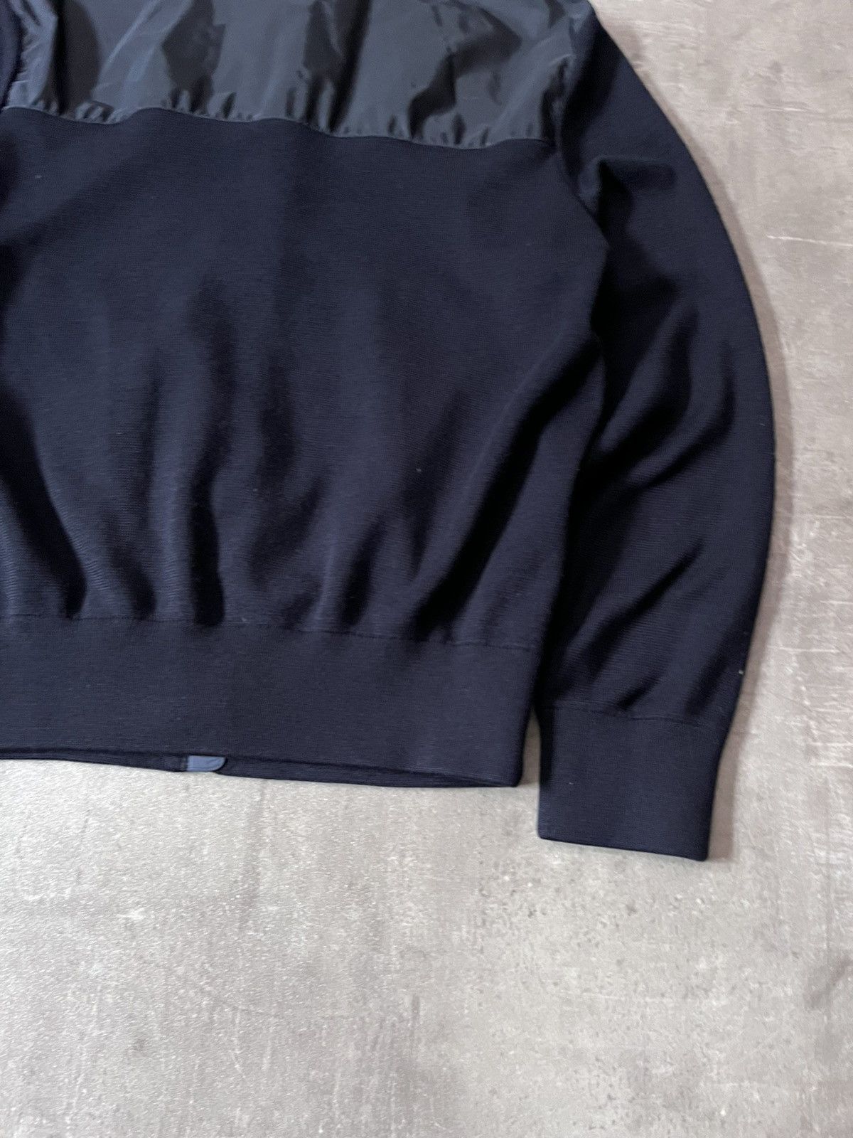 Prada Prada wool nylon navy sweater zip vintage Size US M / EU 48-50 / 2 - 8 Thumbnail