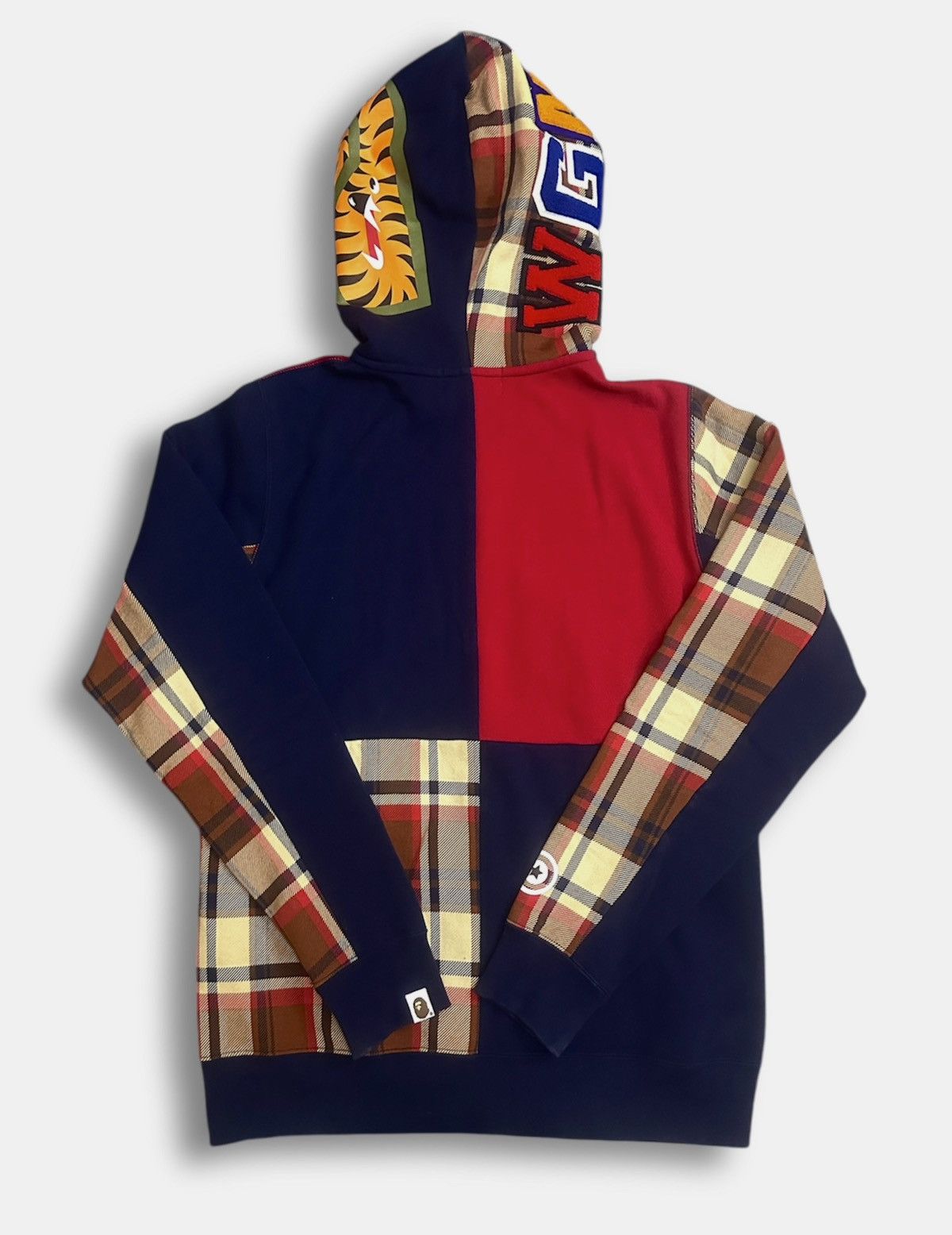Bape A Bathing Ape Check Shark Relaxed Full Zip Hoodie Size M / US 6-8 / IT 42-44 - 12 Thumbnail
