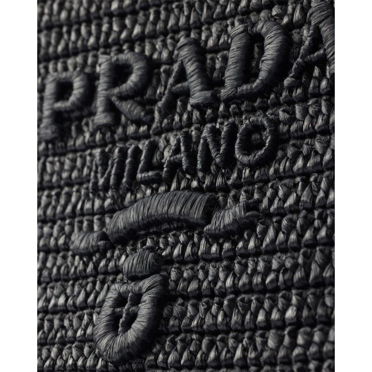 Prada PRADA $2950 Black Large Crochet Tote Bag New & Authentic Size ONE SIZE - 4 Thumbnail
