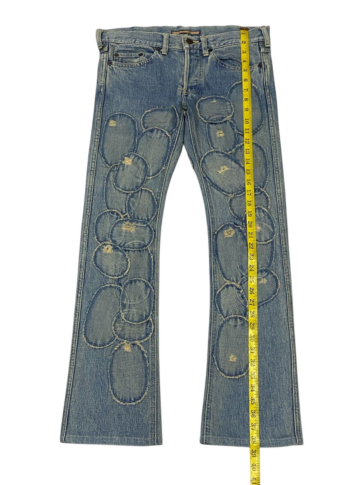 Cosmic Wonder Rare🔥1999 Cosmic Wonder ‘MADONNA’ Patchwork Distressed Denim Size 30" / US 8 / IT 44 - 20 Thumbnail