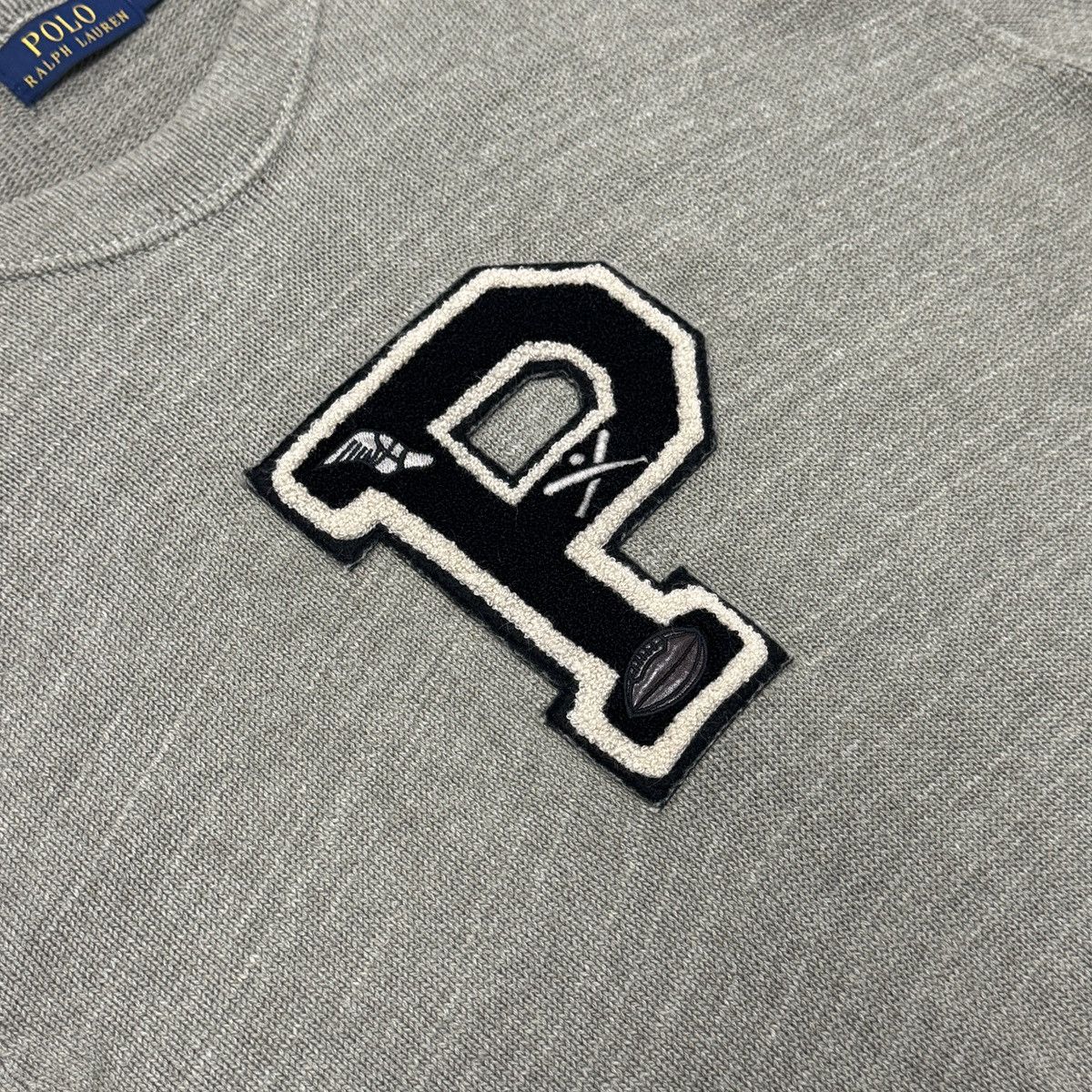 Polo Ralph Lauren Polo Ralph Lauren Varsity Leather Logo Sweater Men Size L Size US L / EU 52-54 / 3 - 8 Thumbnail
